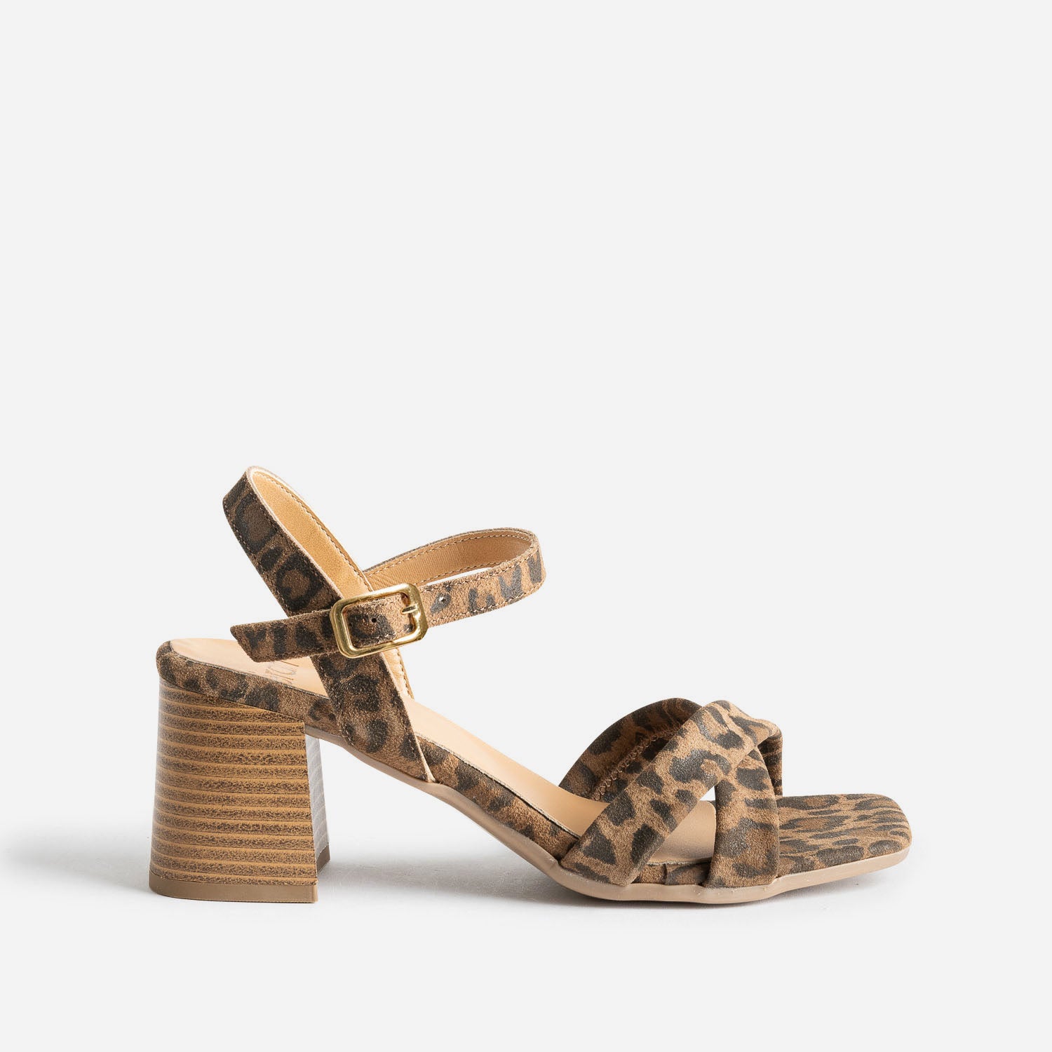 Sandale talon leopard online