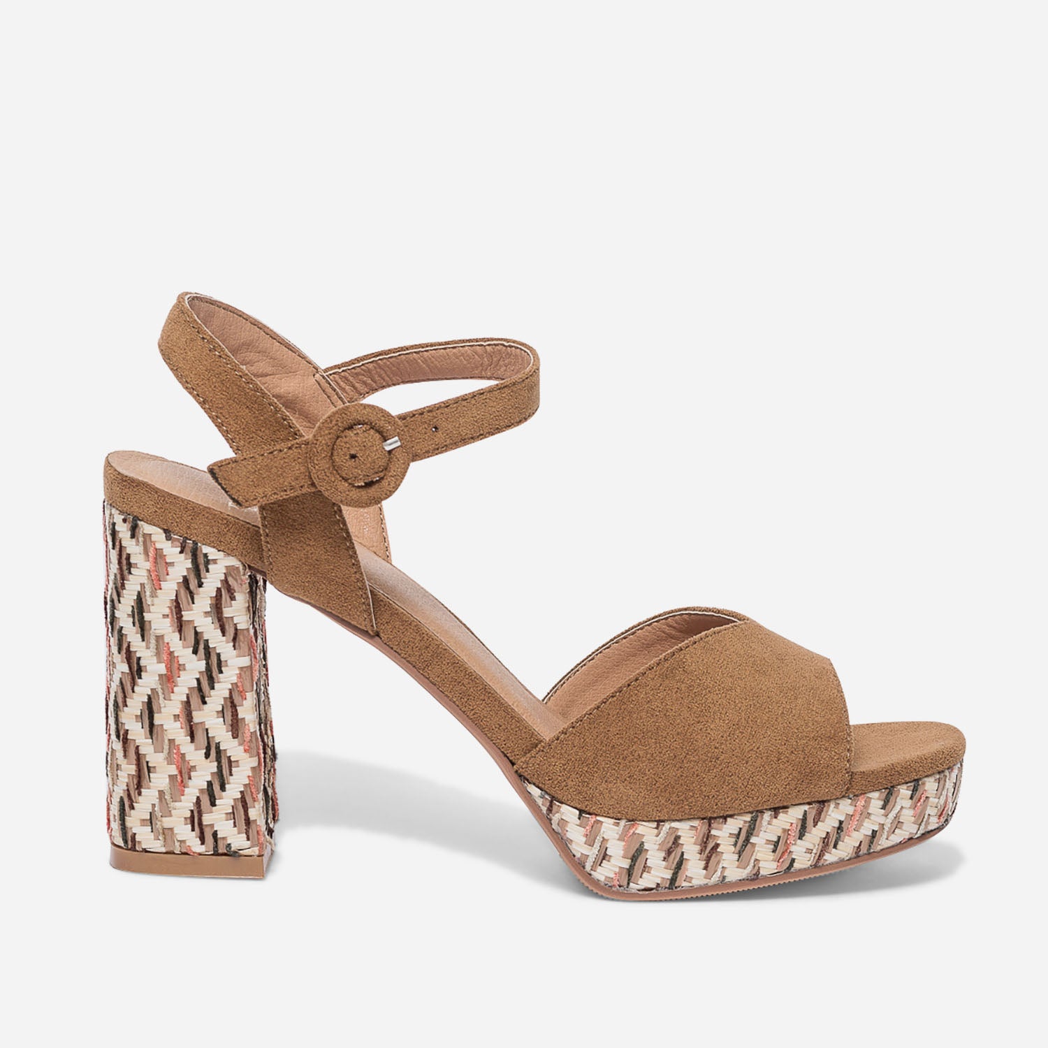 Sandale TEXTO camel plateforme tress e Eram Femme ERAM