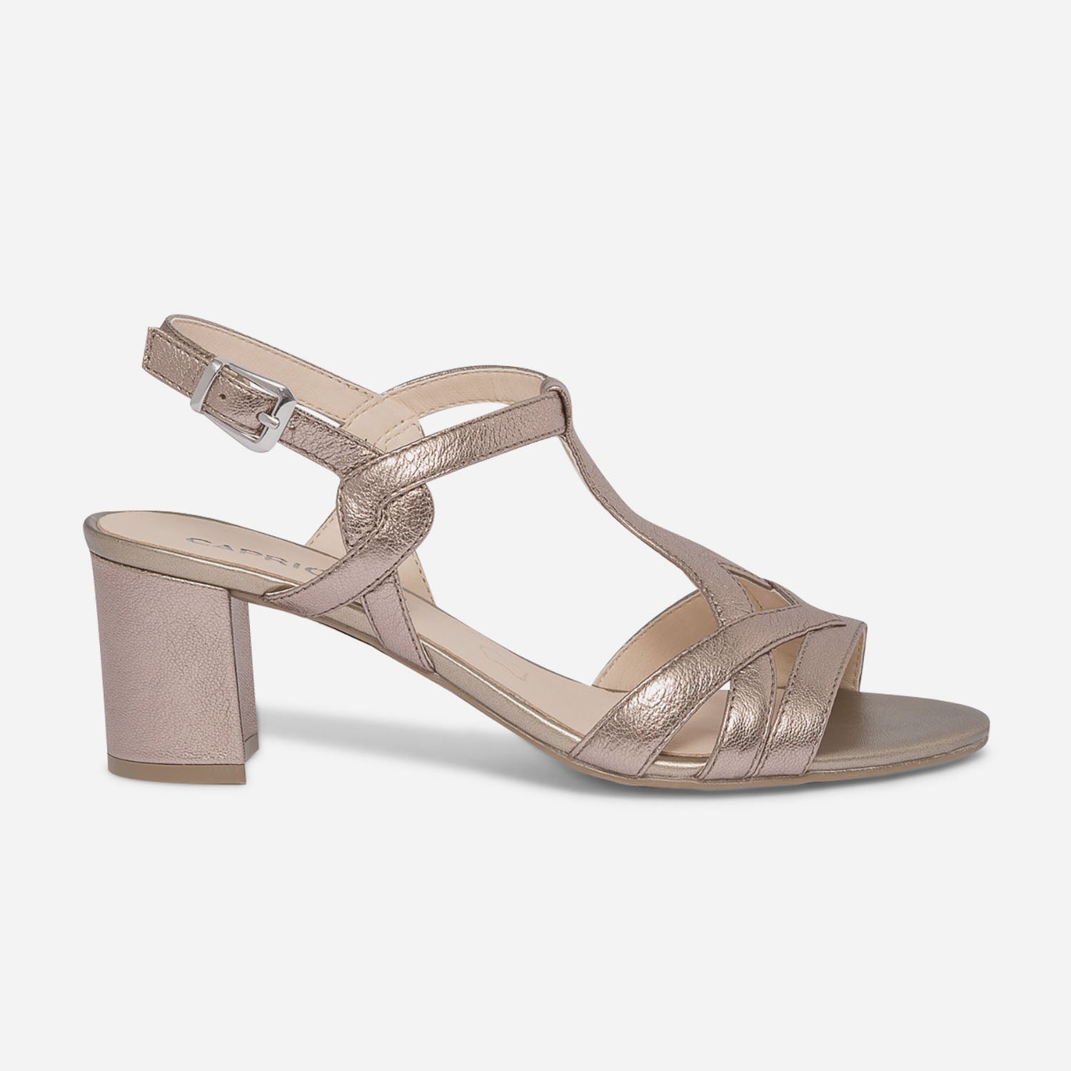 Sandale talon CAPRICE taupe m tallis en cuir Eram Femme ERAM