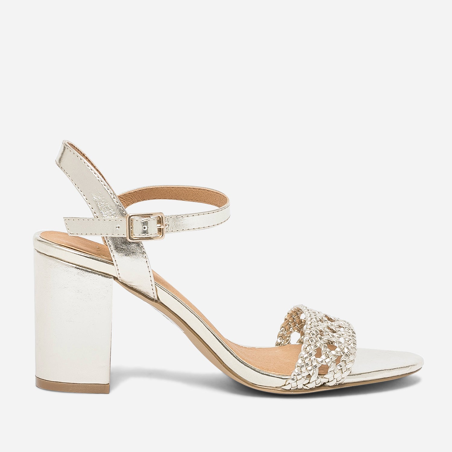Sandales talons dorées best sale