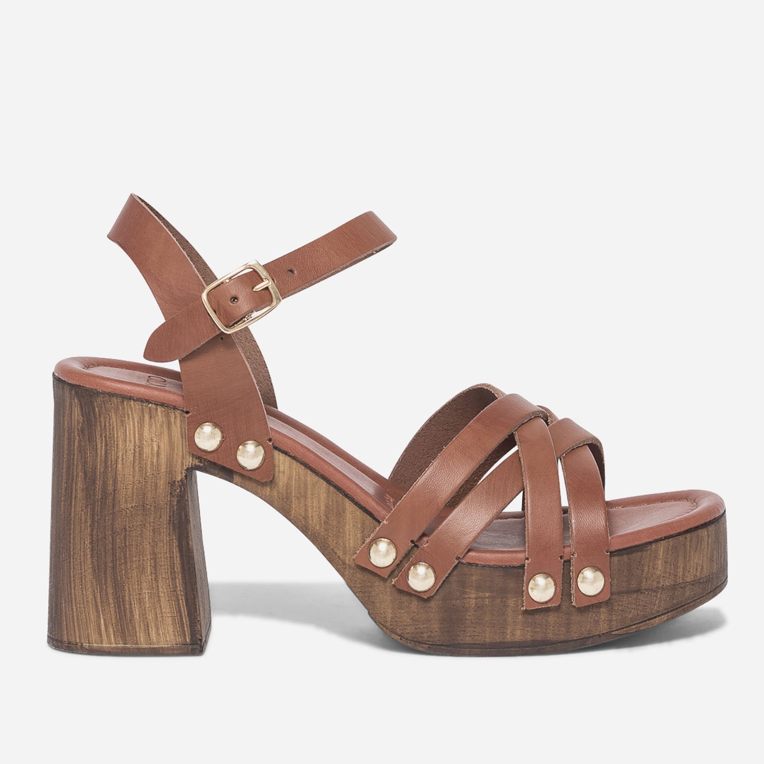 Sandales bois et 2025 cuir