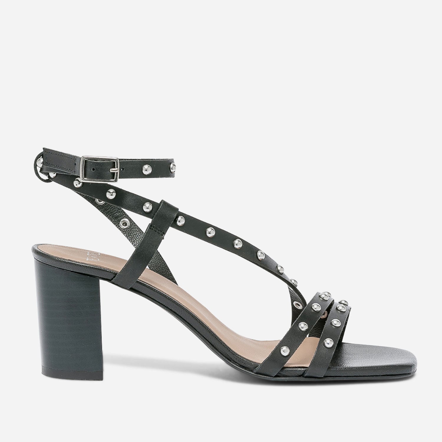 Sandale noir a clou new arrivals