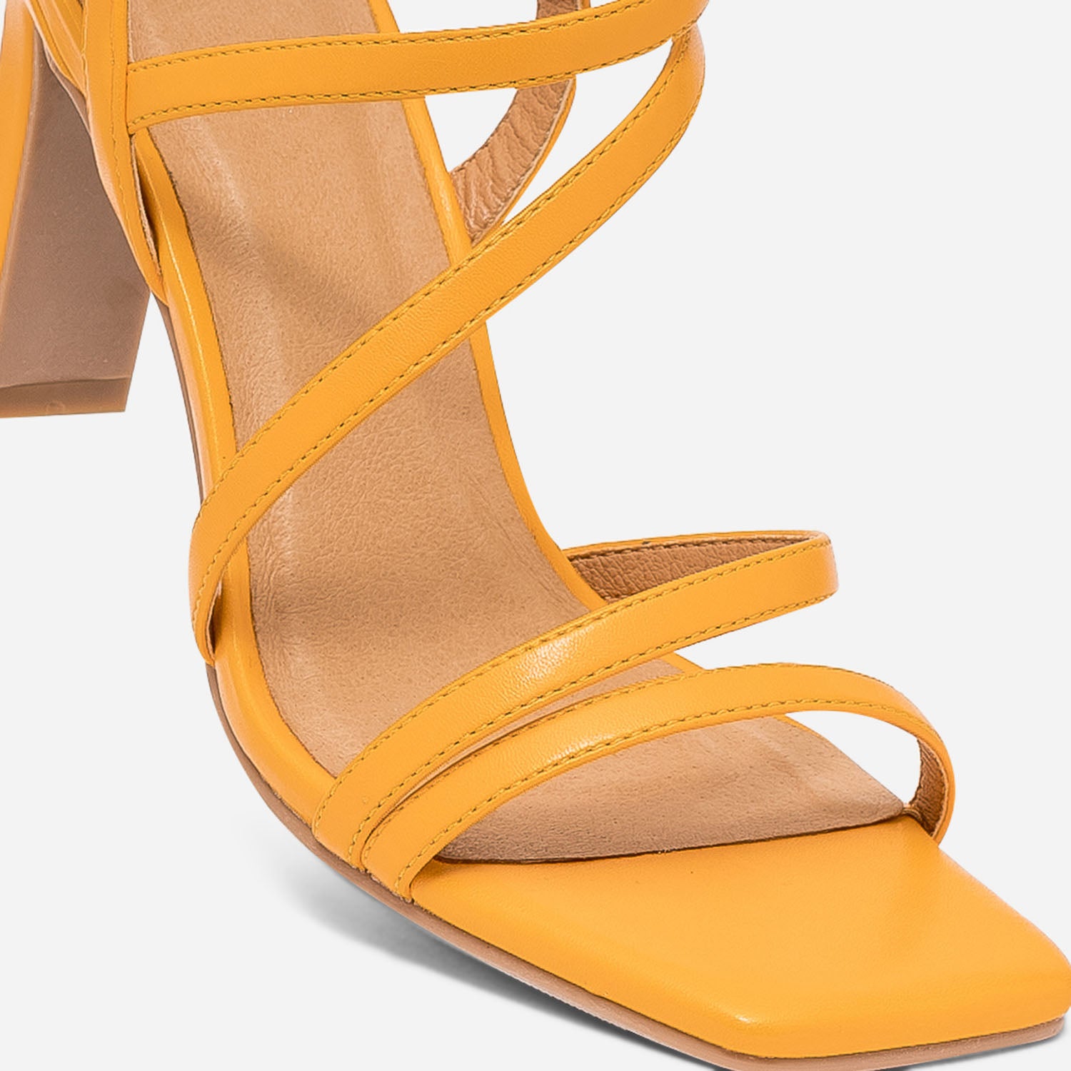 Sandale jaune a talon cheap
