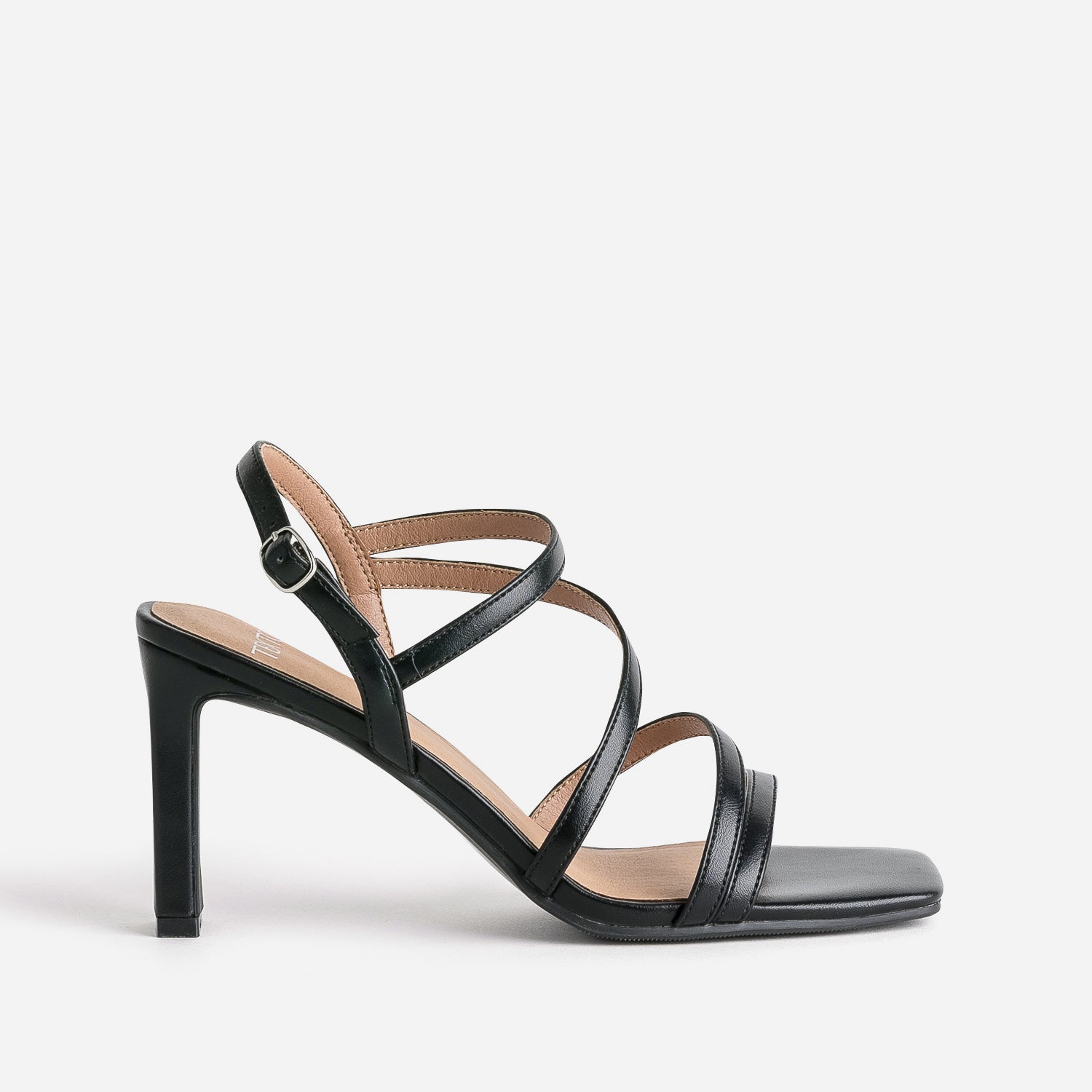 Sandale TEXTO noire talon
