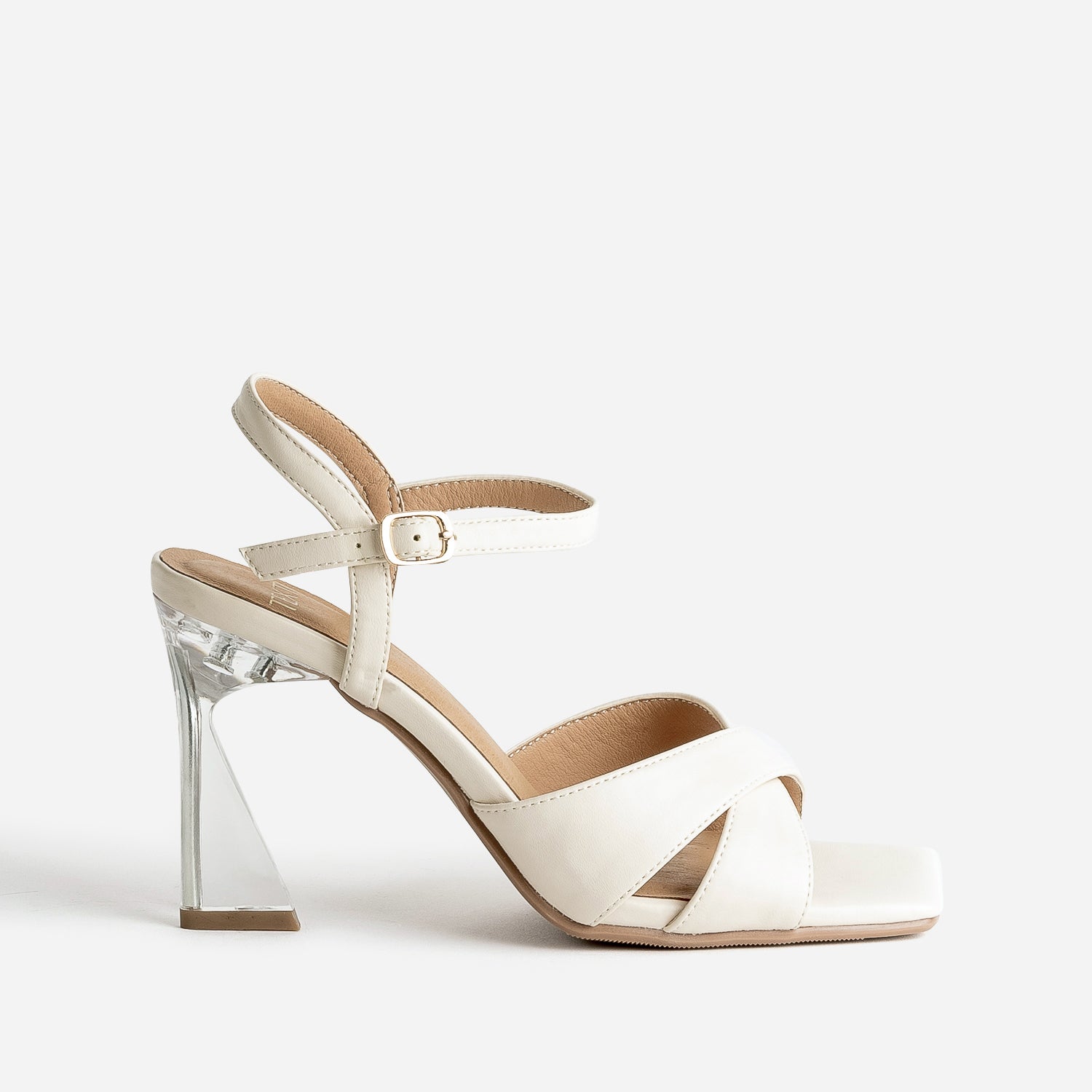 Sandale talon beige femme shop