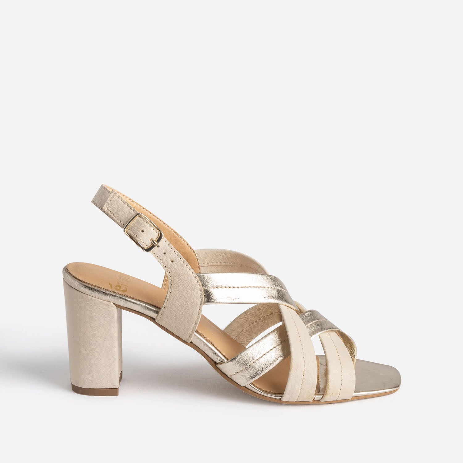 Sandale beige talon outlet