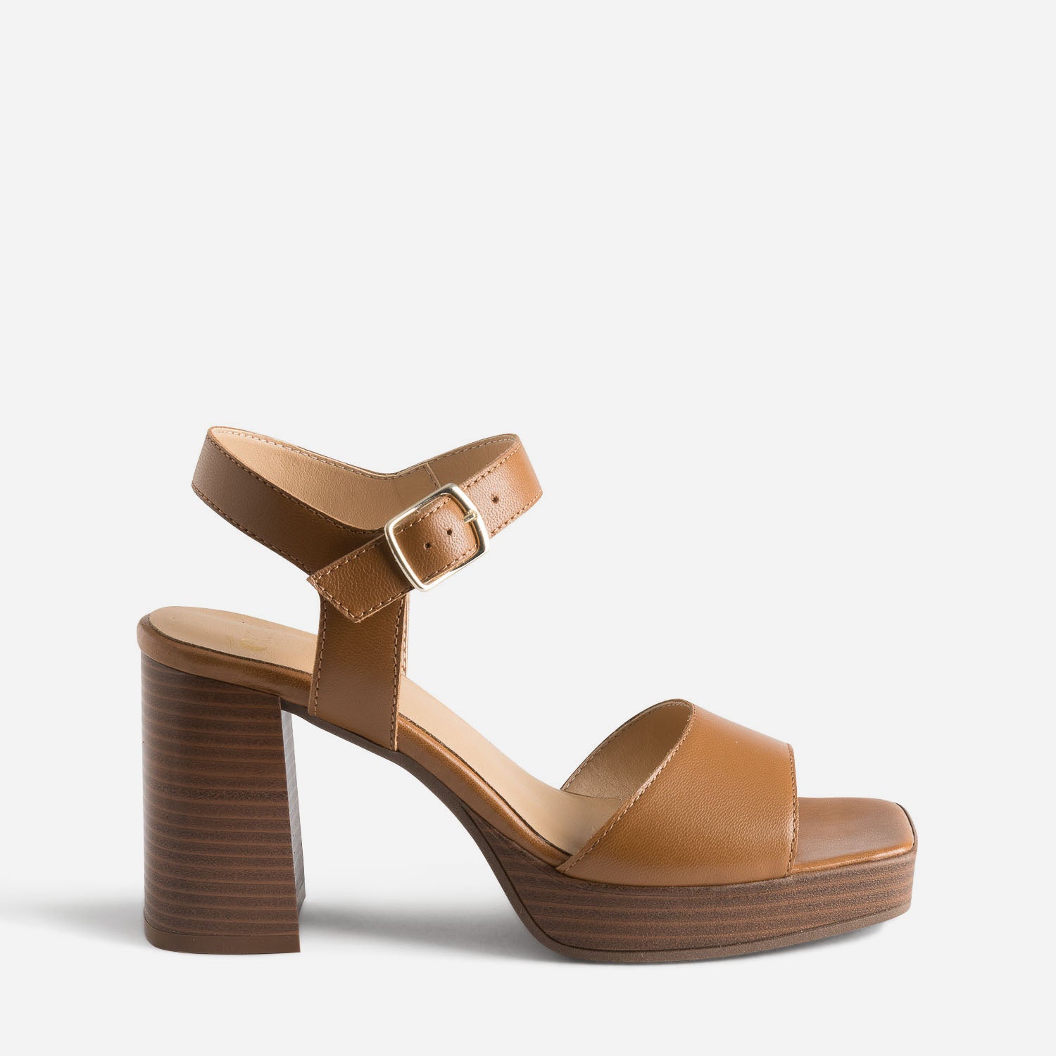 Sandales plateforme camel shop