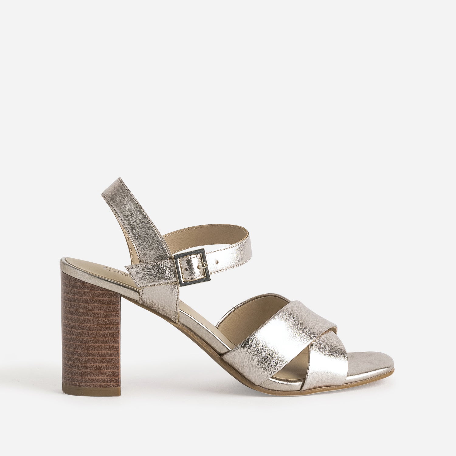 Sandale doree a talon Sandales Femme ERAM