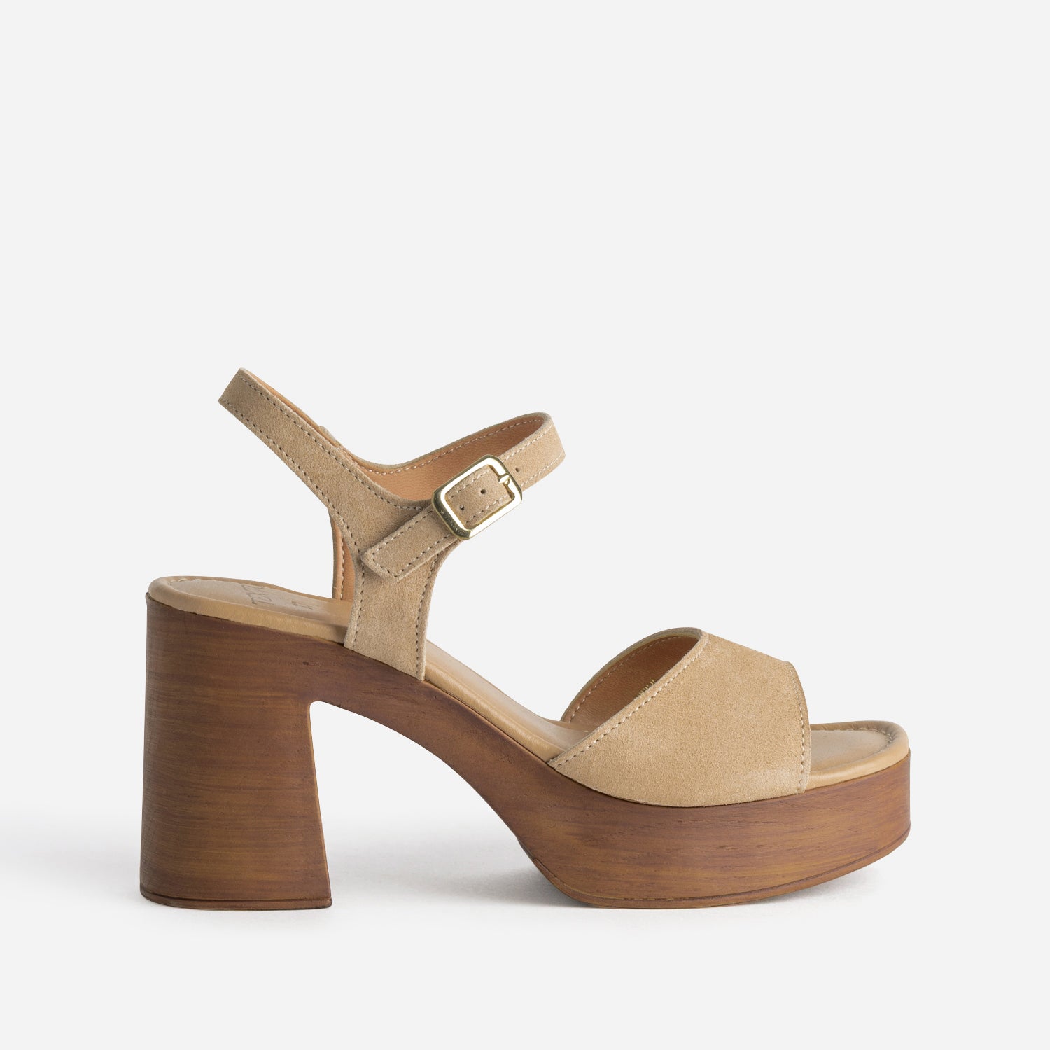 Sandale plateforme beige online