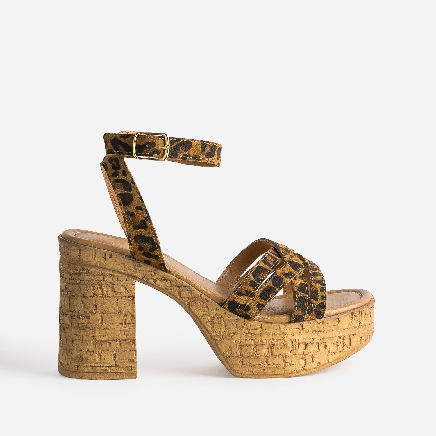 Sandale plateforme leopard discount