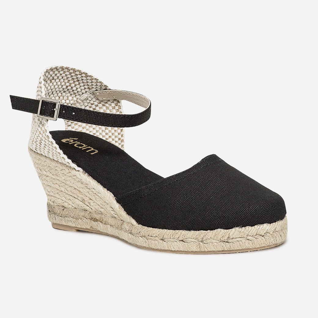espadrilles compensées fermées femme