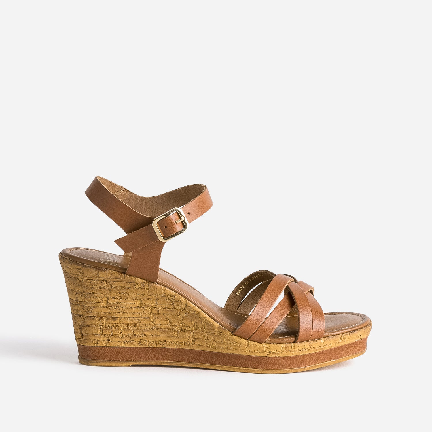 Sandale compensee paille clearance