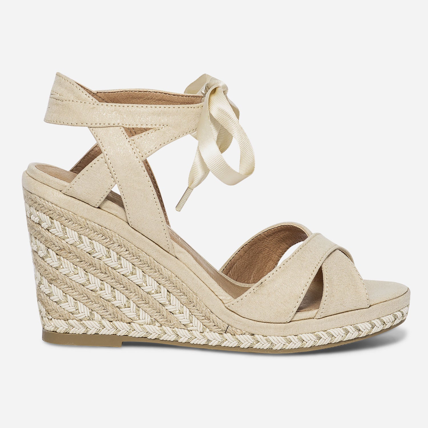 Sandale compensee TEXTO a brides croisees Eram Femme ERAM