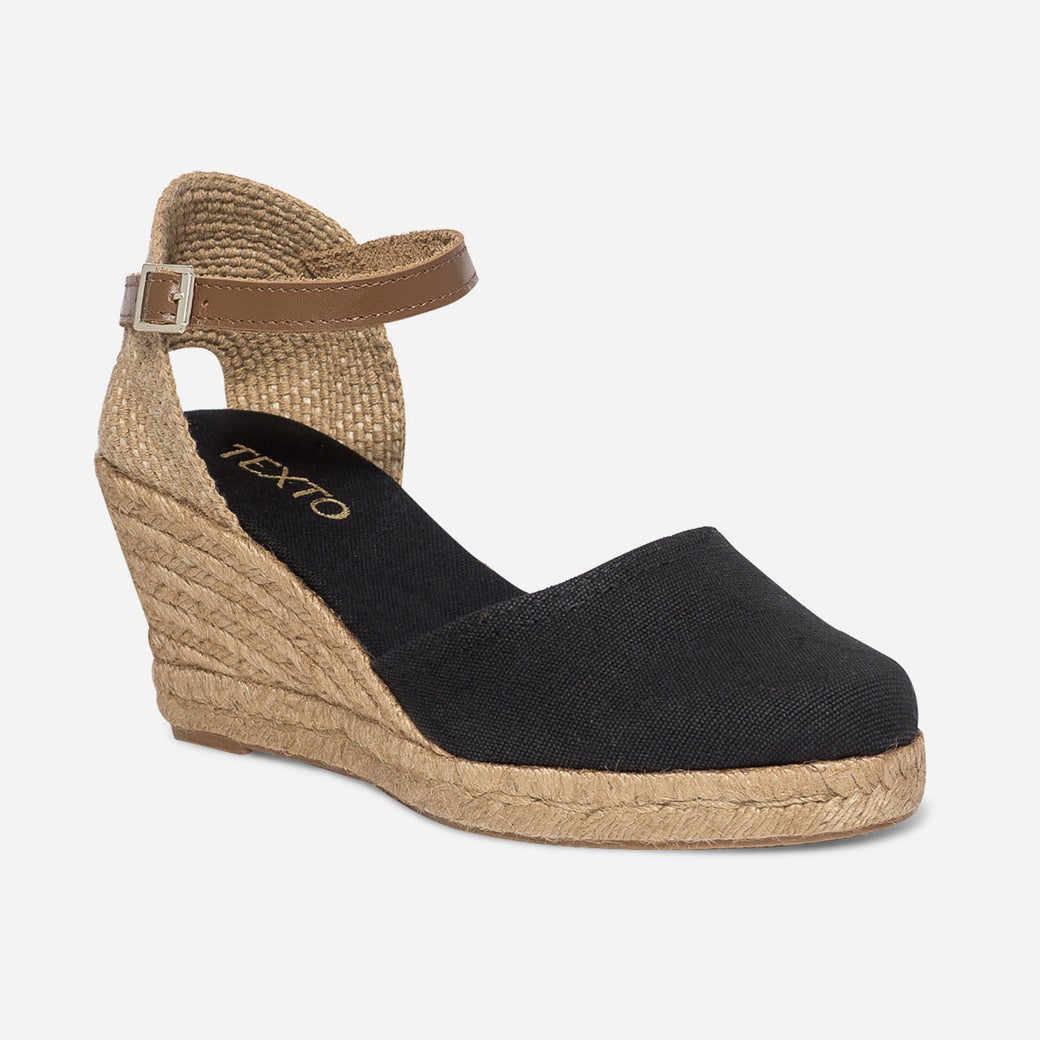 espadrilles compensées bout ouvert