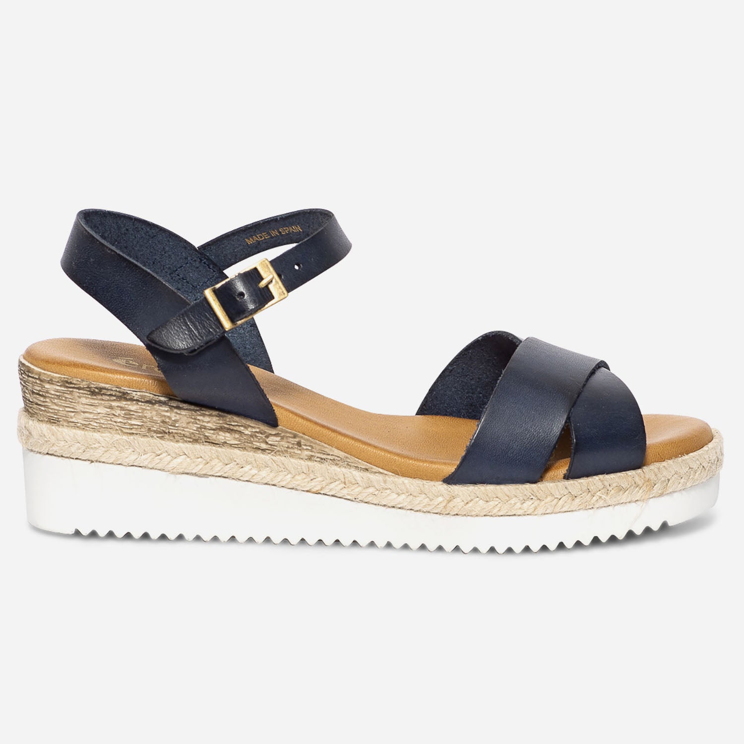 Sandales cuir bleu marine femme new arrivals
