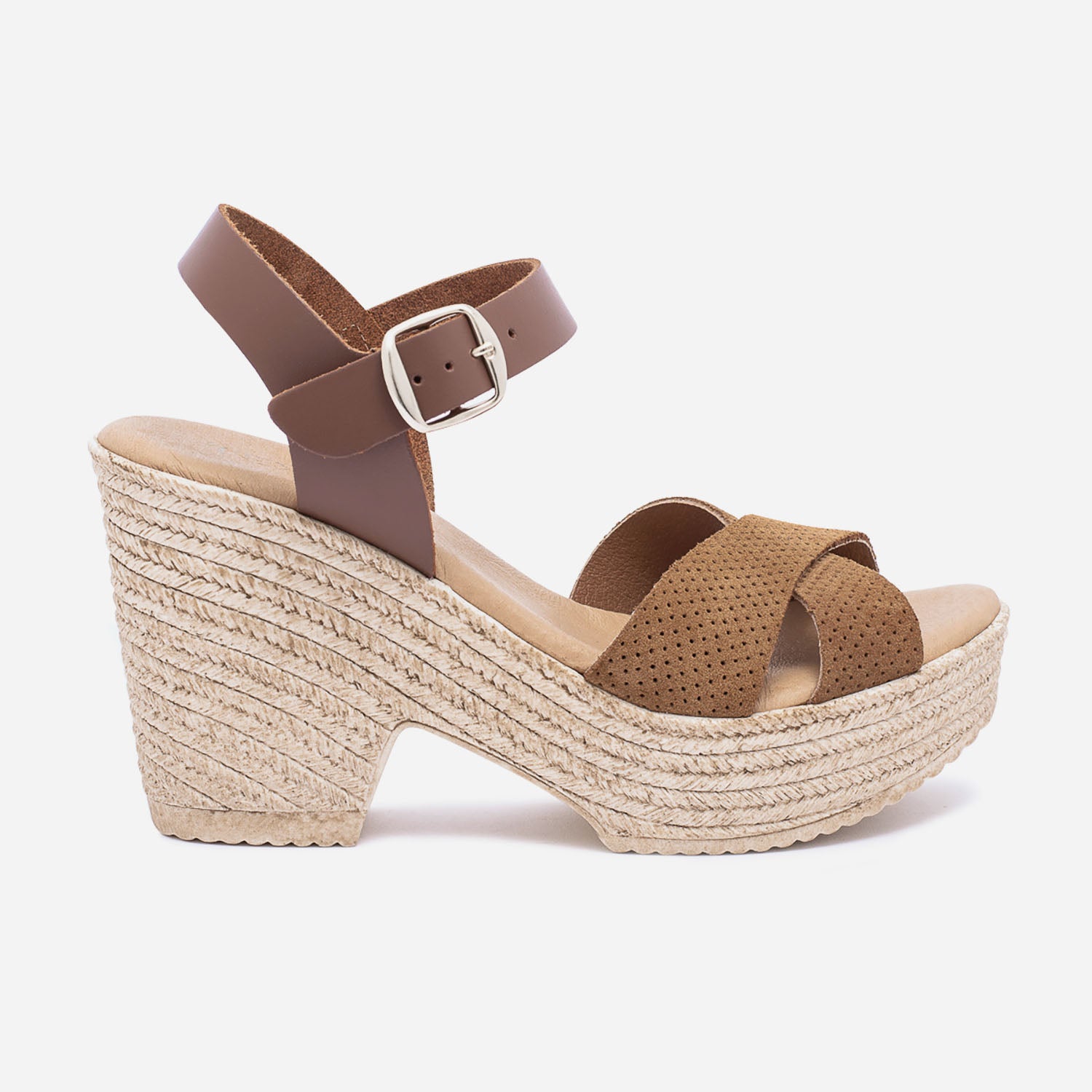 Chaussure texto store femme compensée