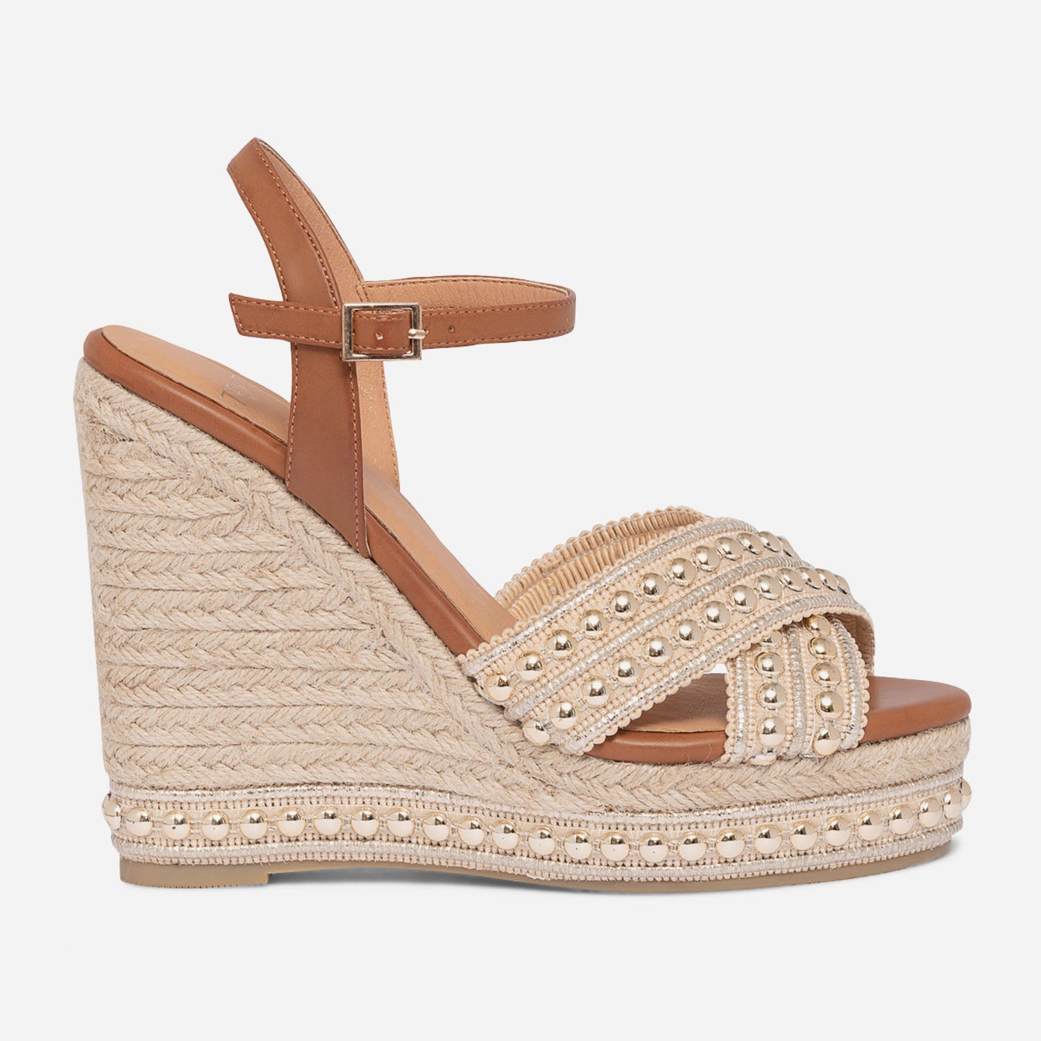Sandale cloutée talon top