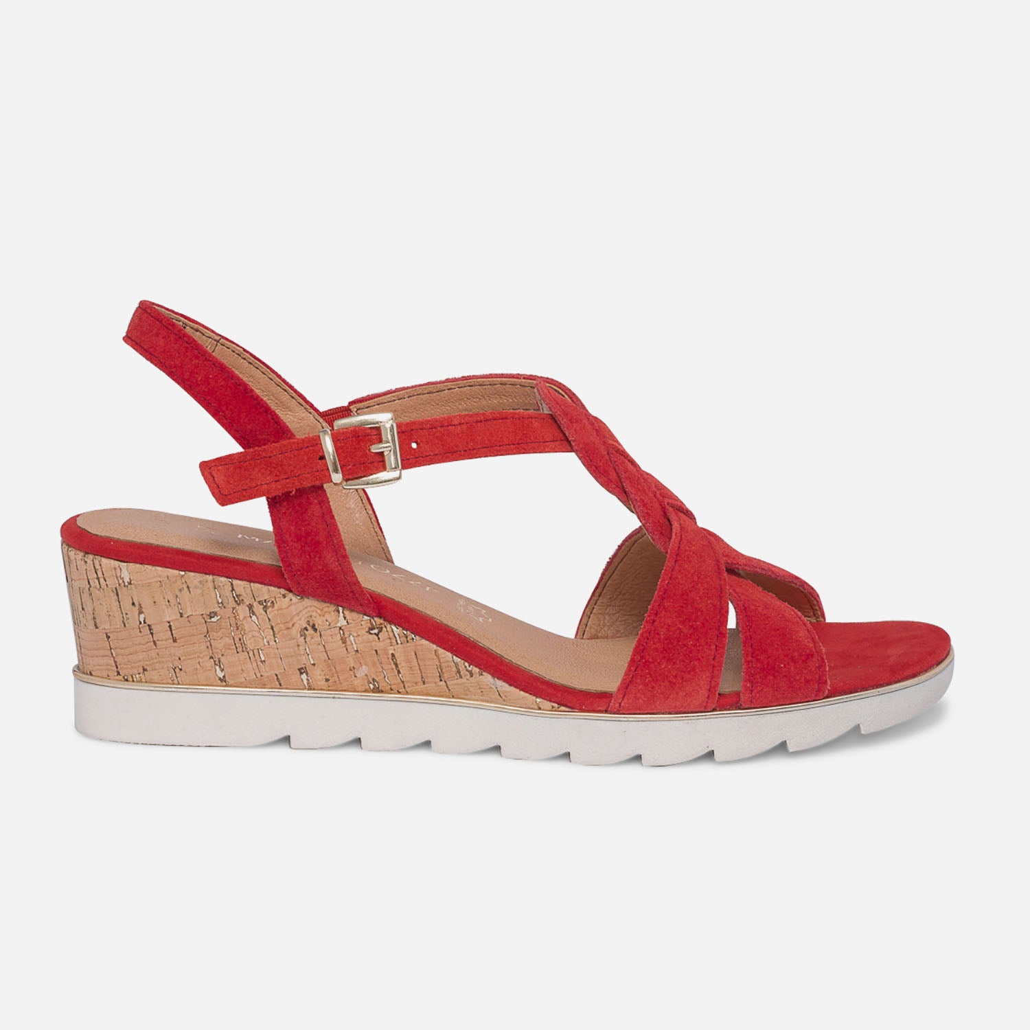 Compensé shop rouge femme