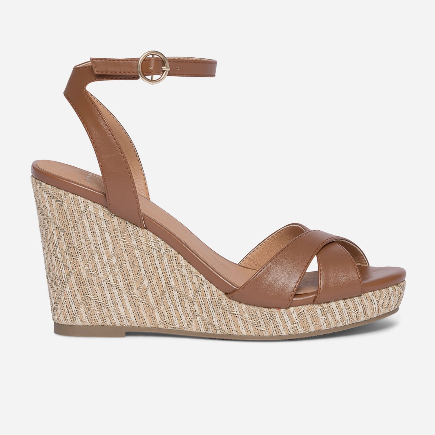 Sandale a talon camel online