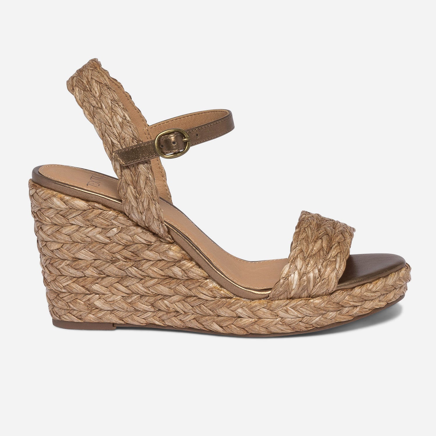 Sandales compensees raphia best sale