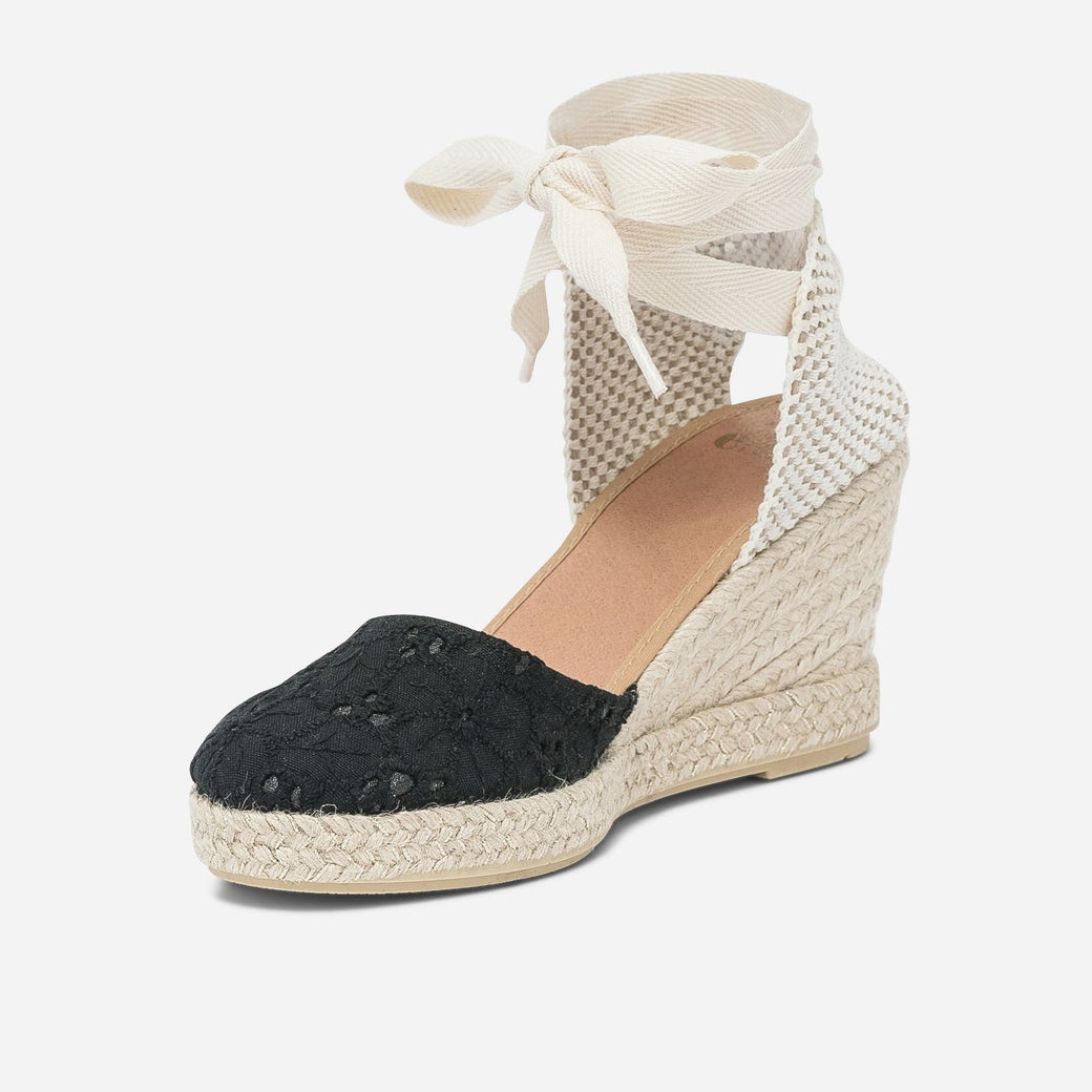 espadrille compensee beige