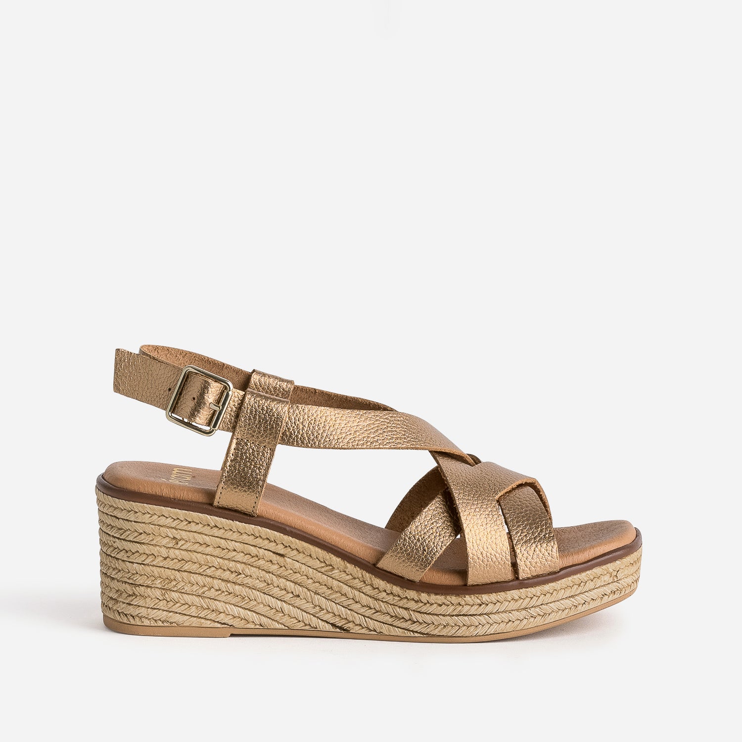 Chaussure compense marron shop