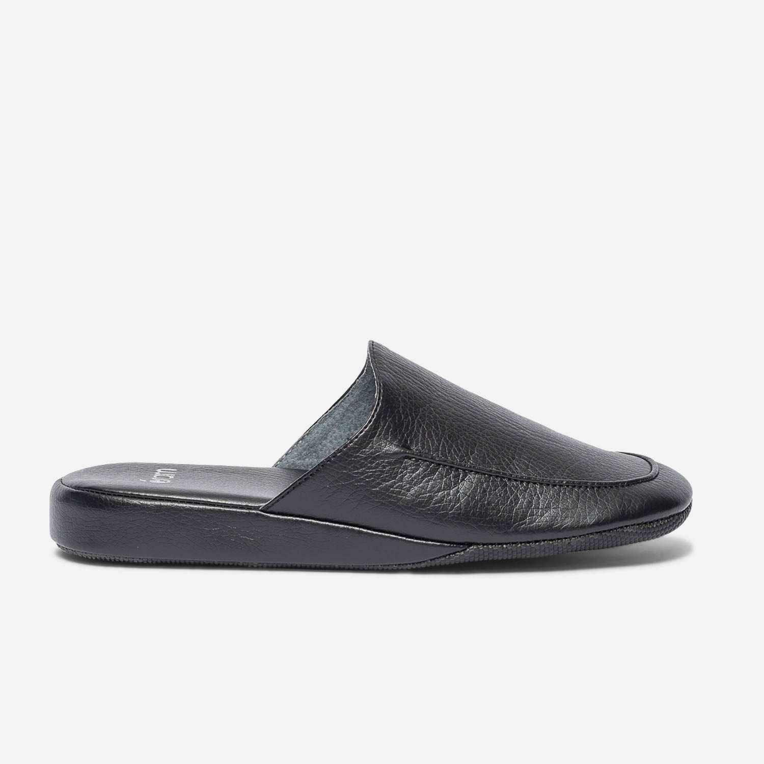 Pantoufles en top cuir homme