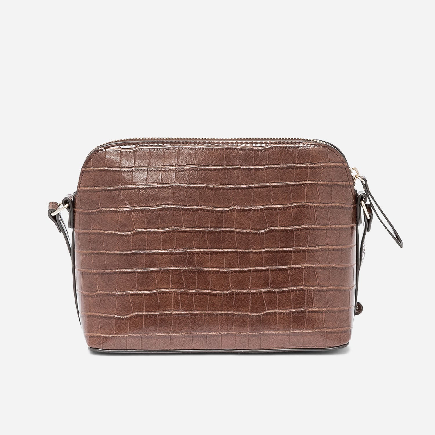 Sac bandouliere marron embosse effet croco Sacs a main Maroquinerie ERAM