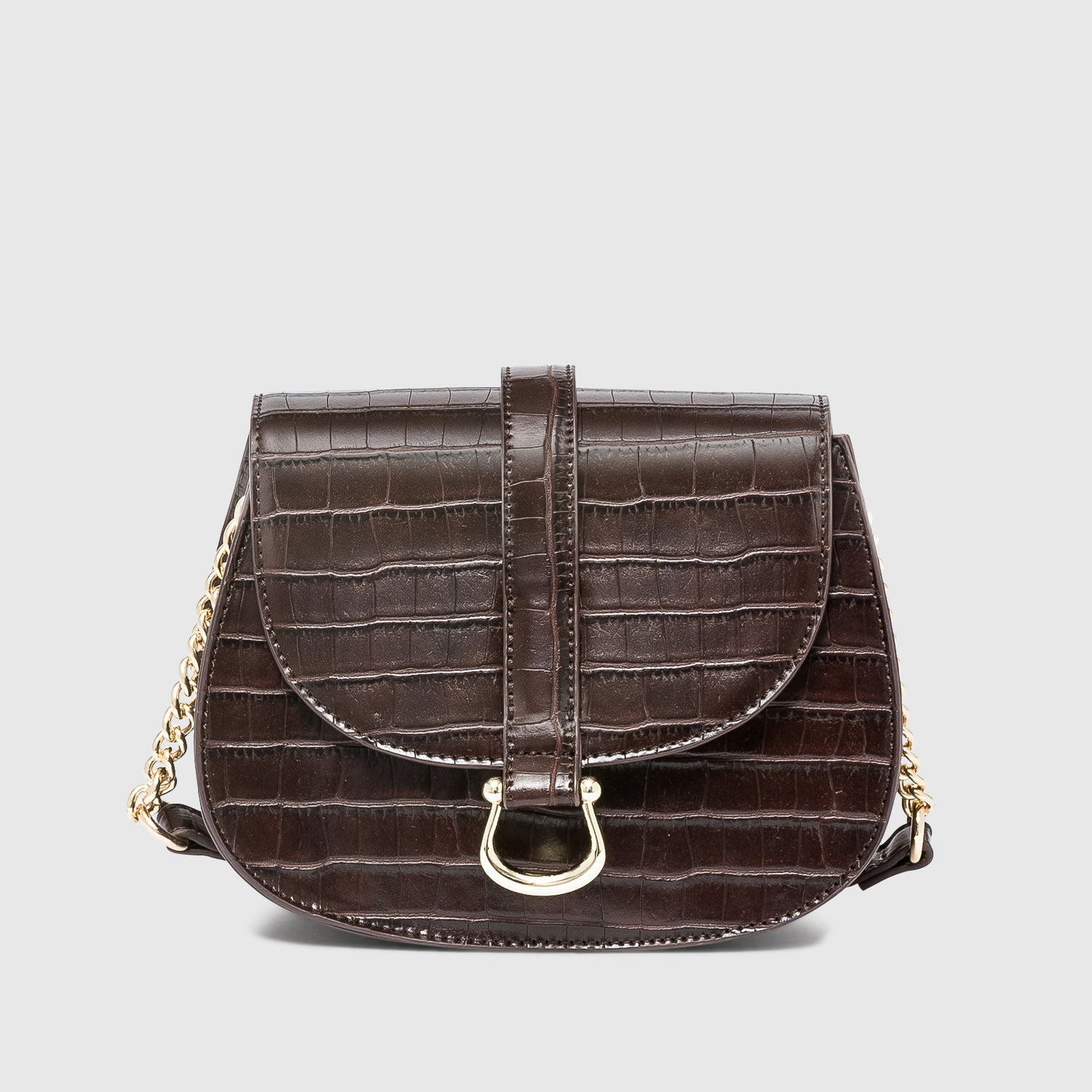 Sac croco marron online