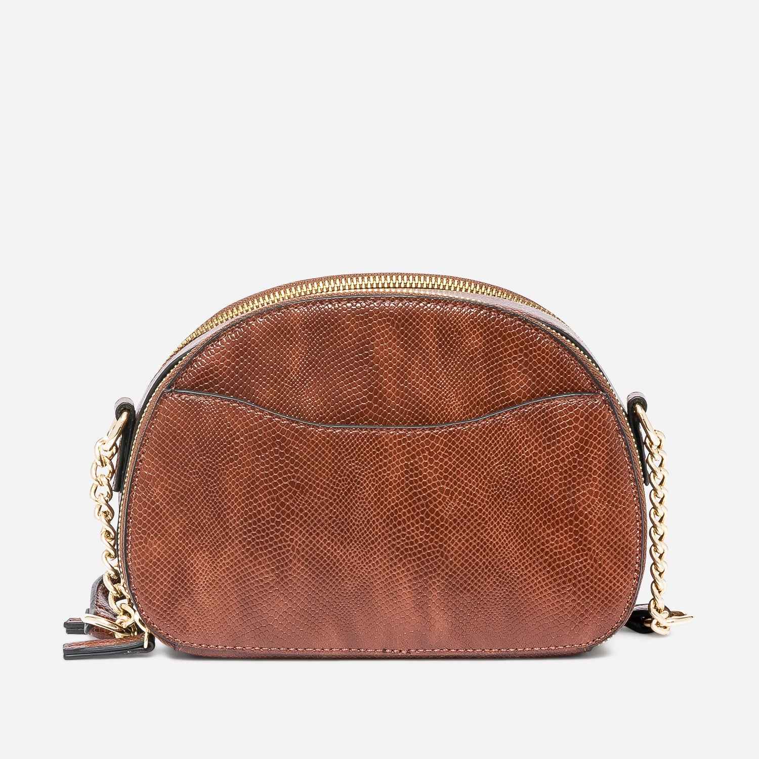 Sac bandouli re marron effet python Sacs main Maroquinerie ERAM