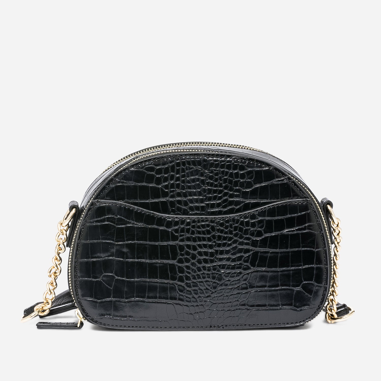Sac à main 2025 imitation croco noir