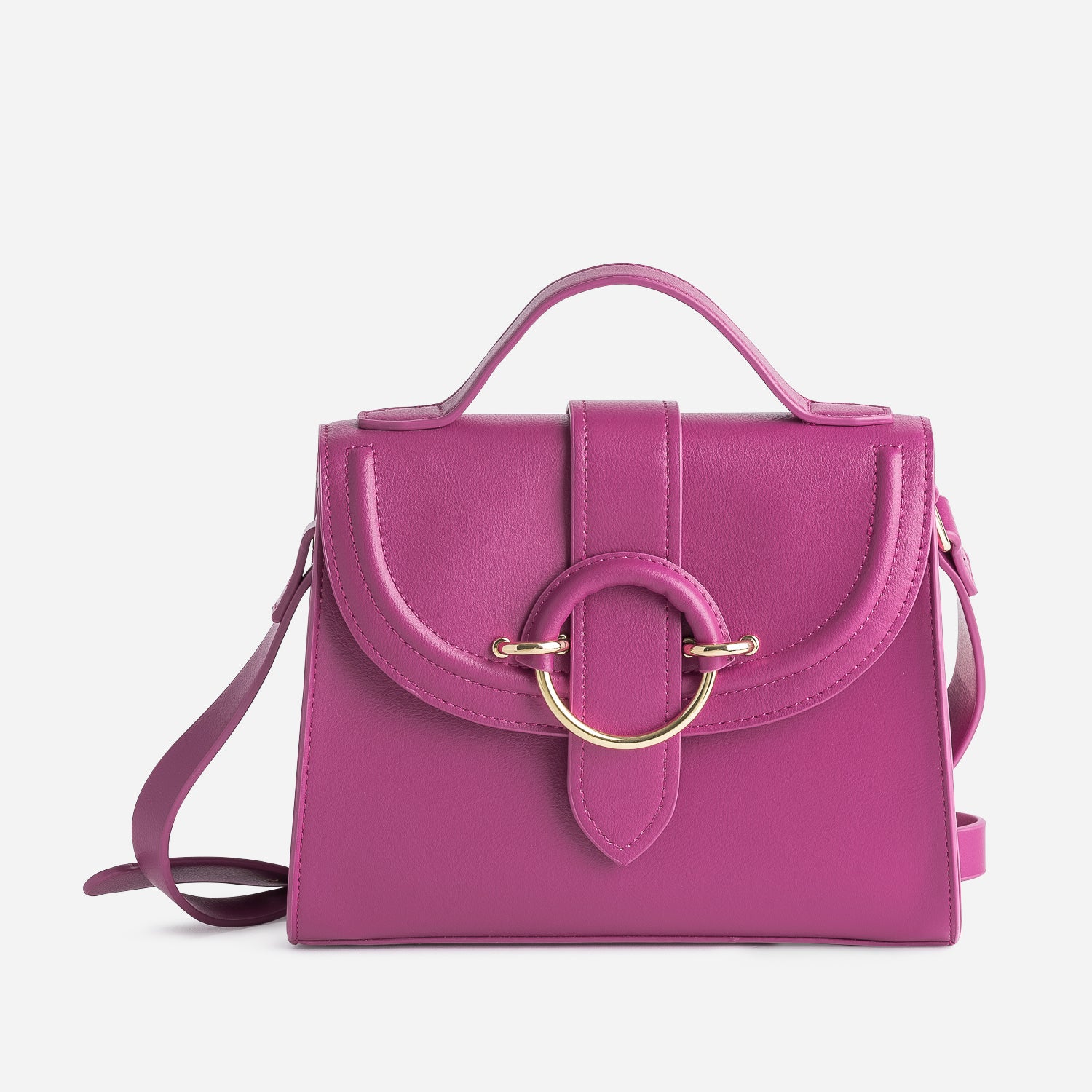 Petit sac top a main rose