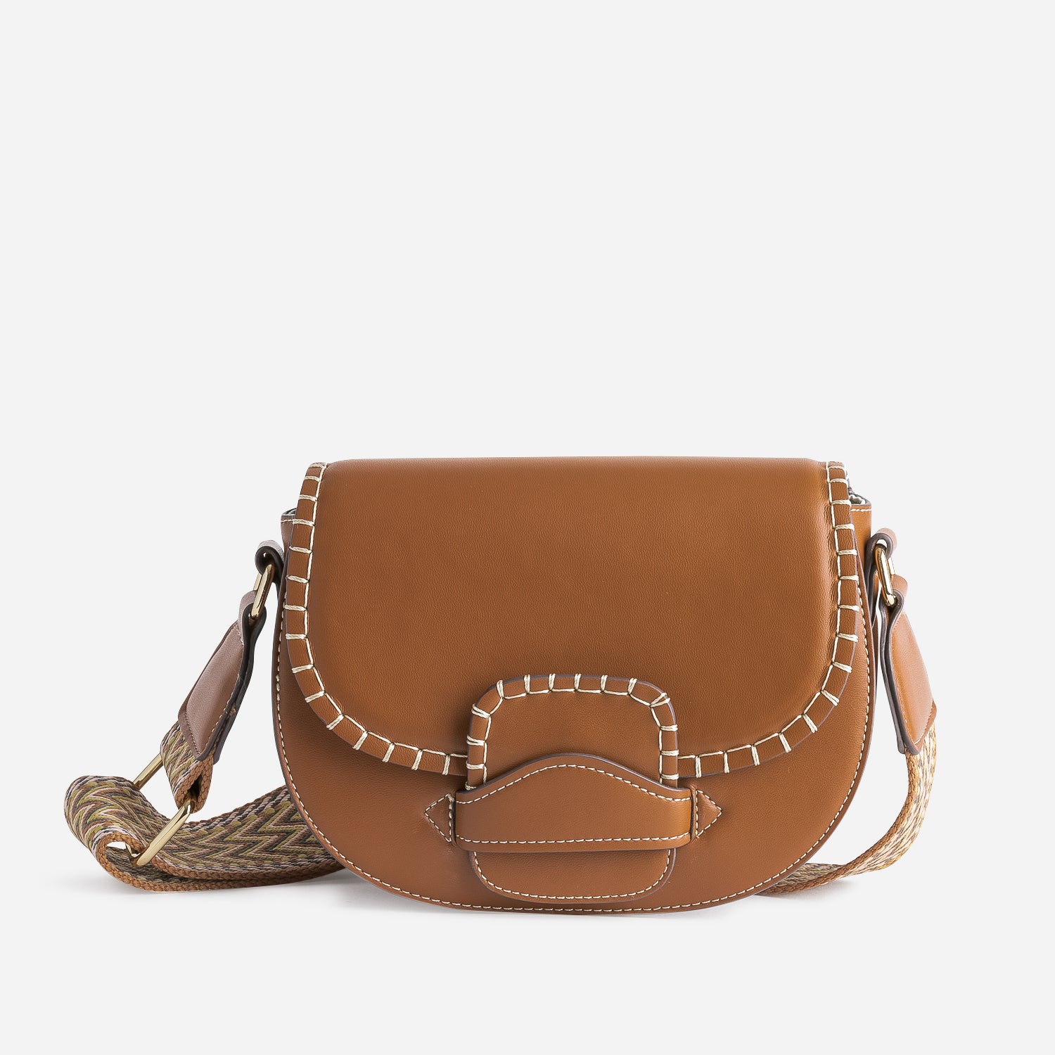 Sac shop marron bandoulière