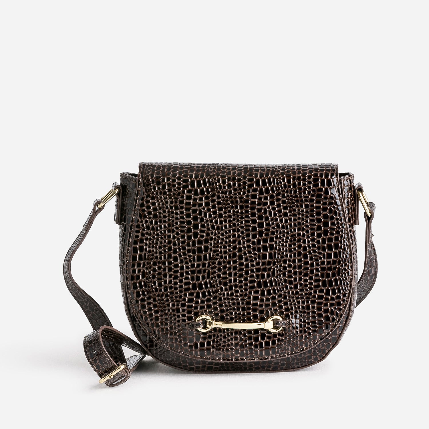 Sac bandoulière effet python sale