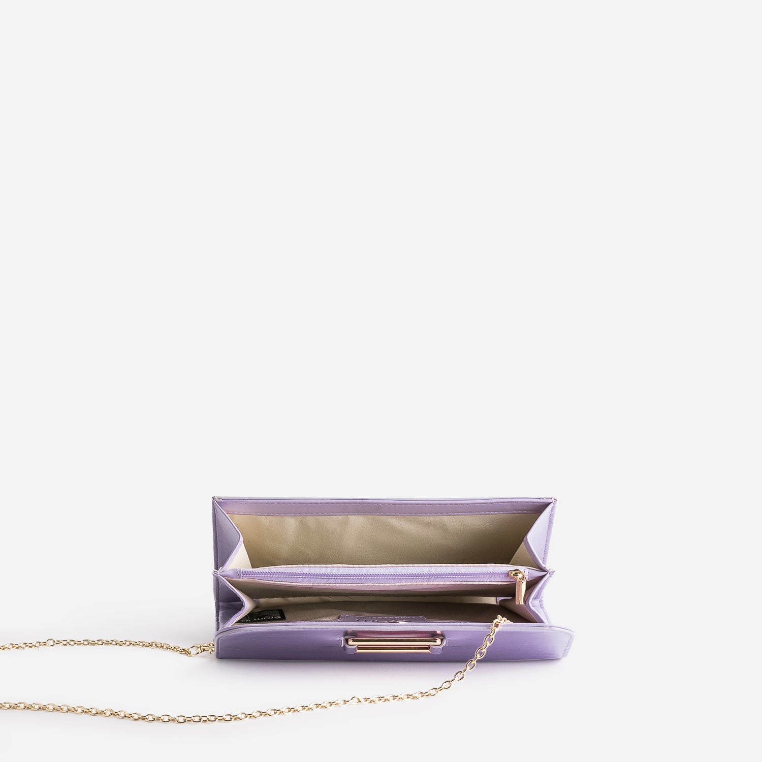 Pochette lilas metallisee