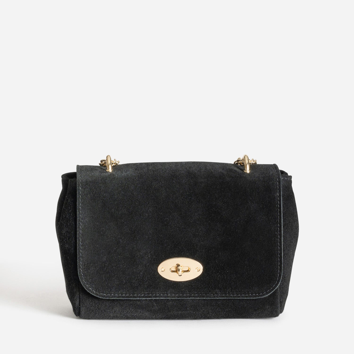 Sac a main TEXTO noir cuir velours