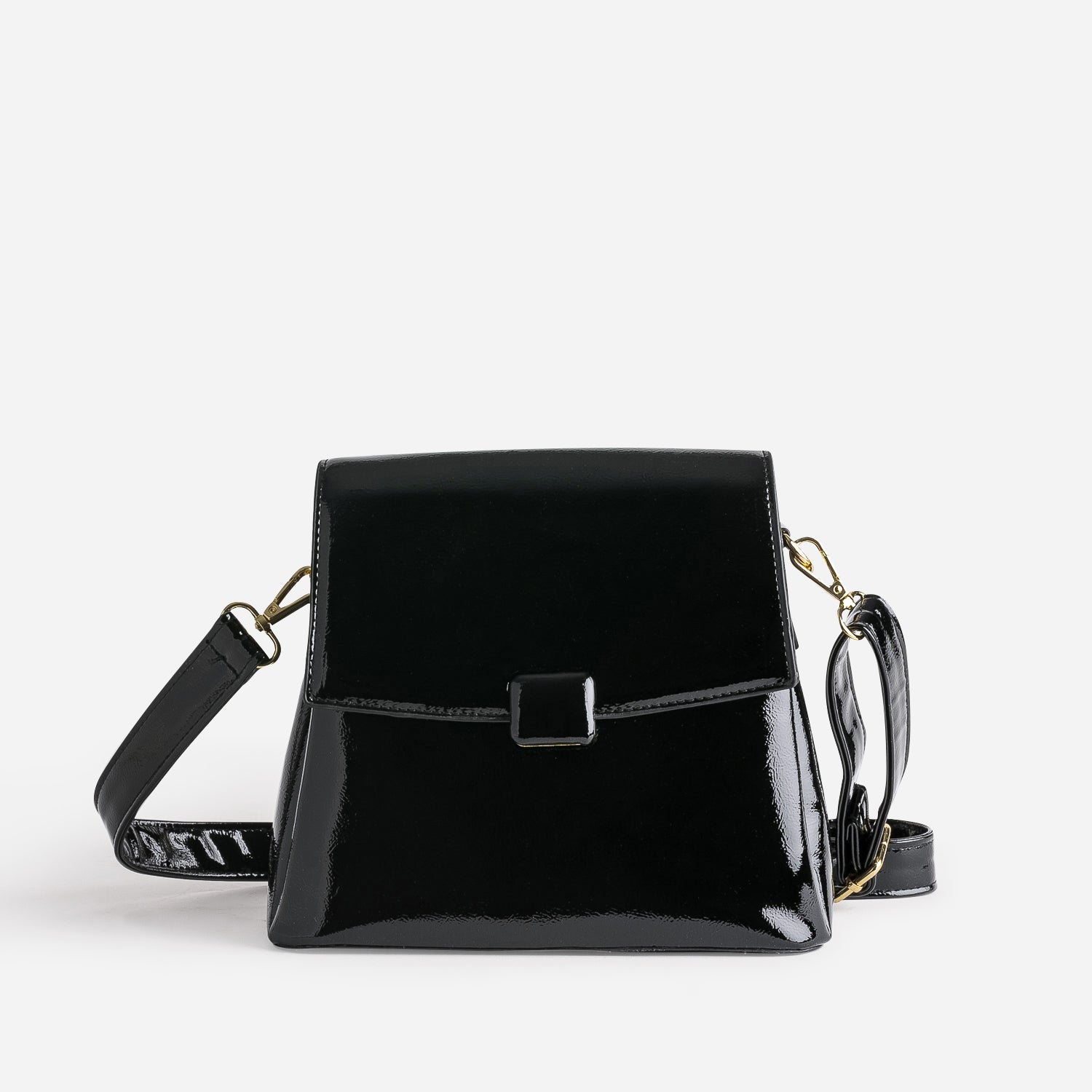 Sac en cuir vernis noir top