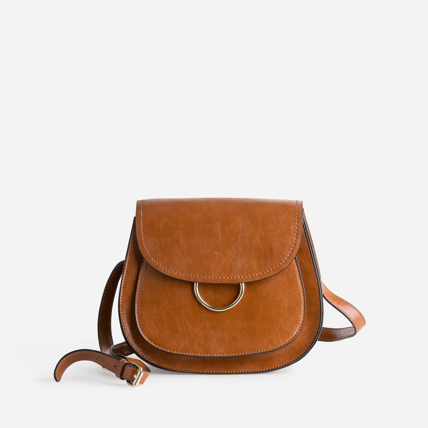 Sac bandoulière cognac cheap