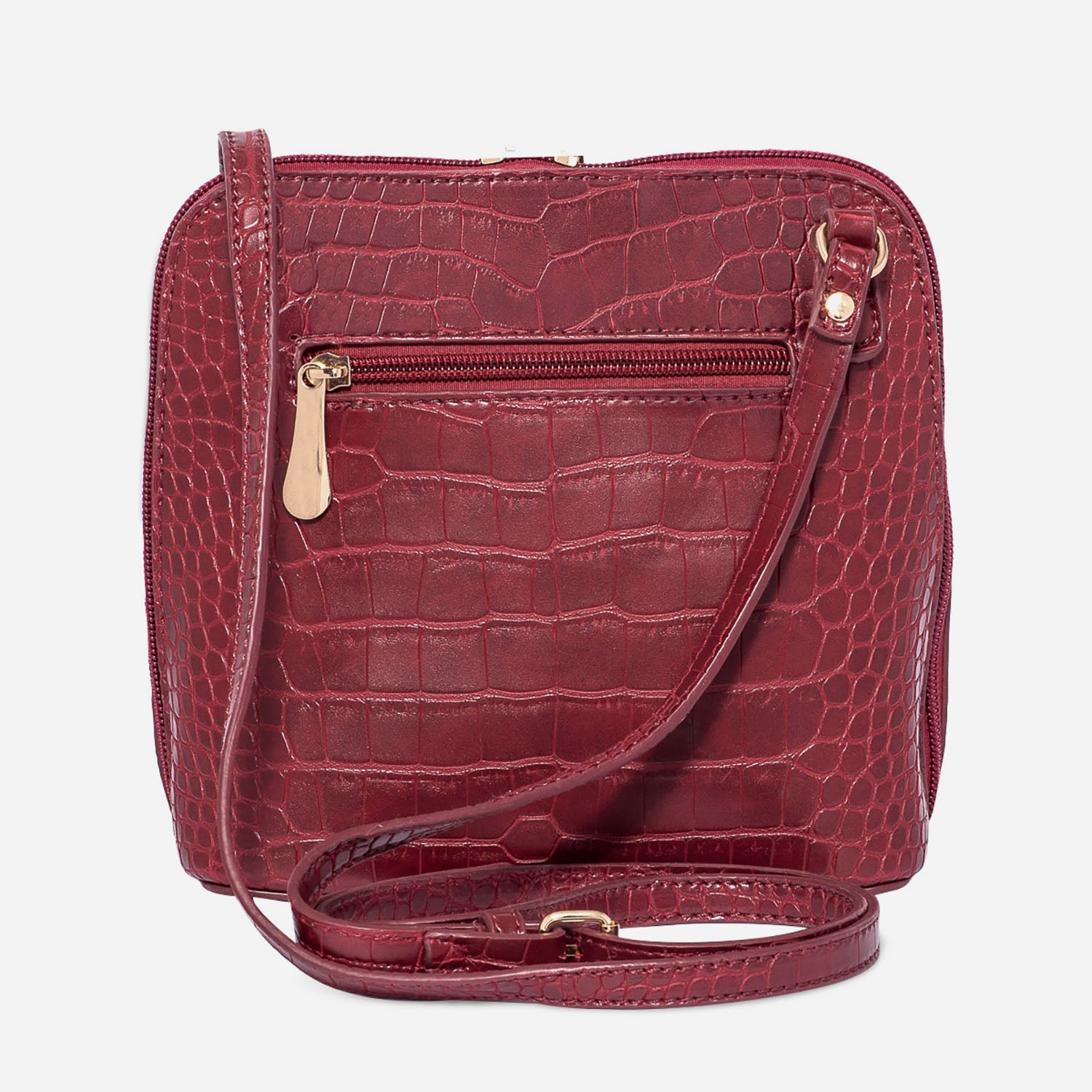 Sac bandouliere croco rouge hotsell