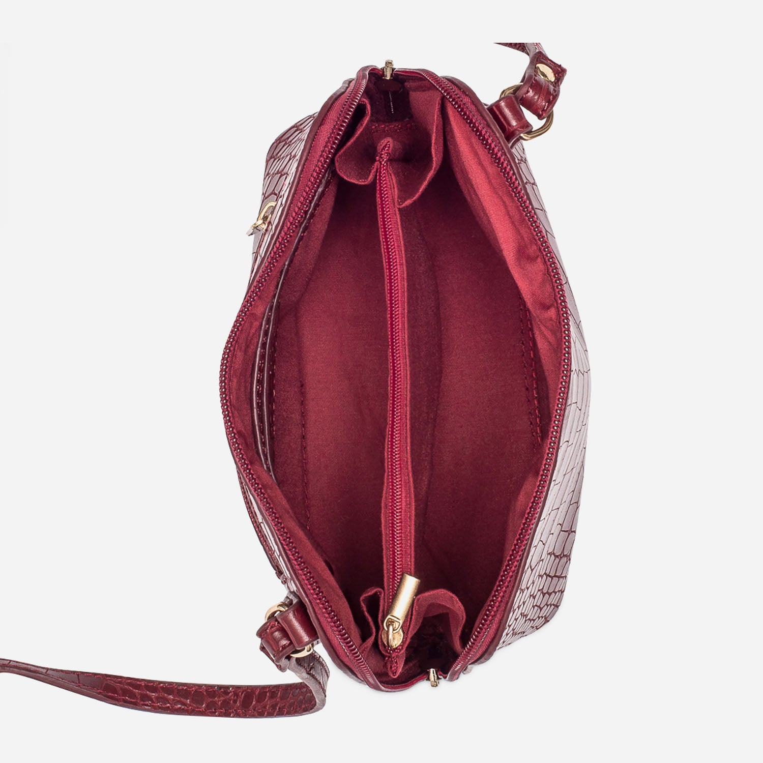 Sac bandouliere croco rouge on sale