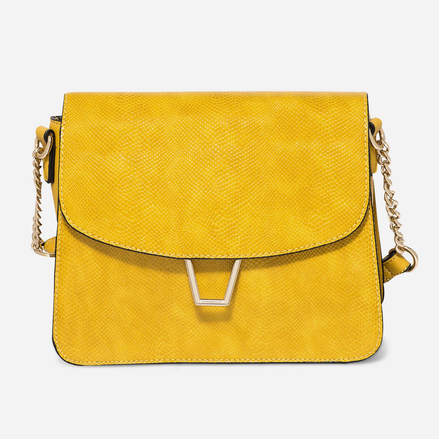 Sac a main bandouliere jaune sale