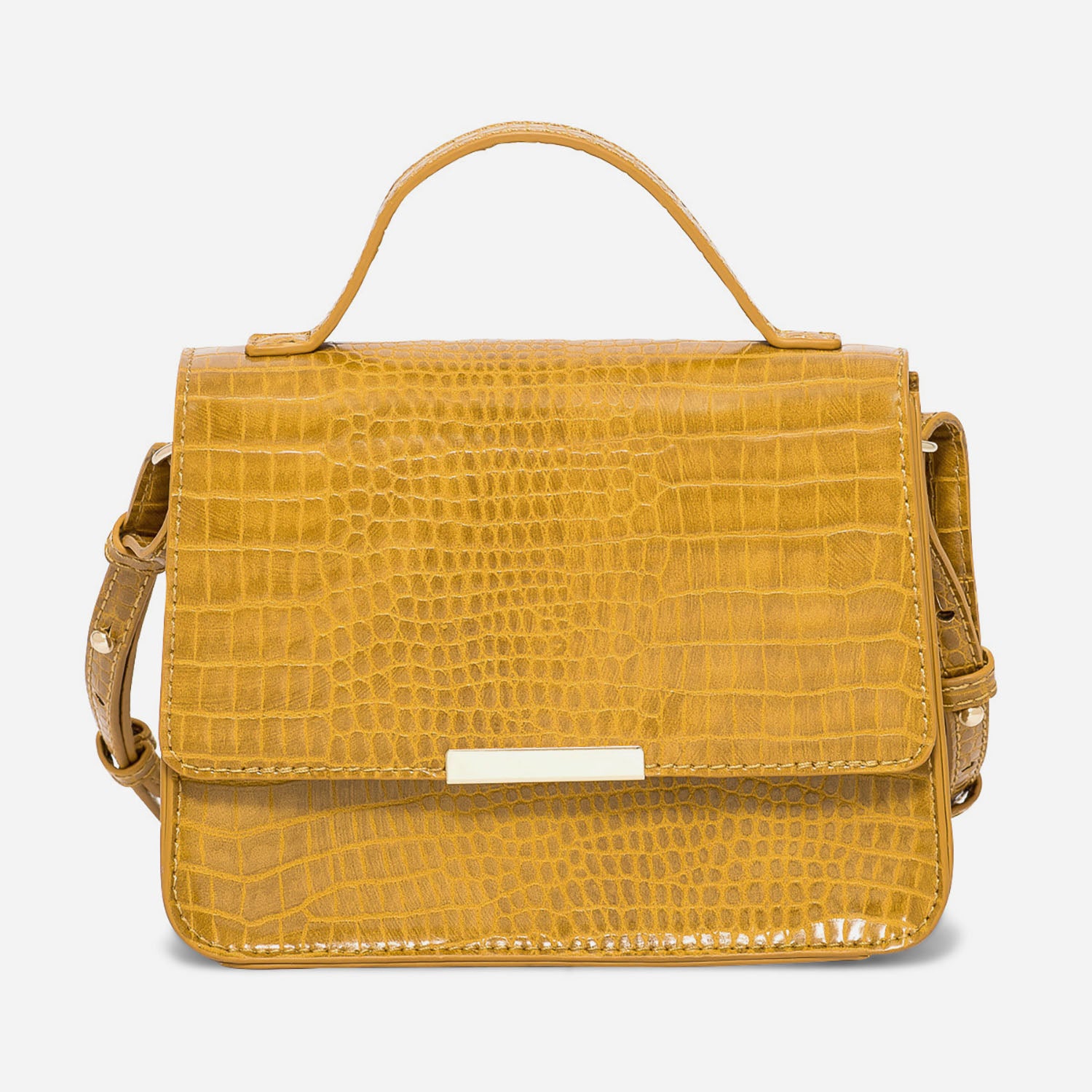 Sac 2025 croco jaune