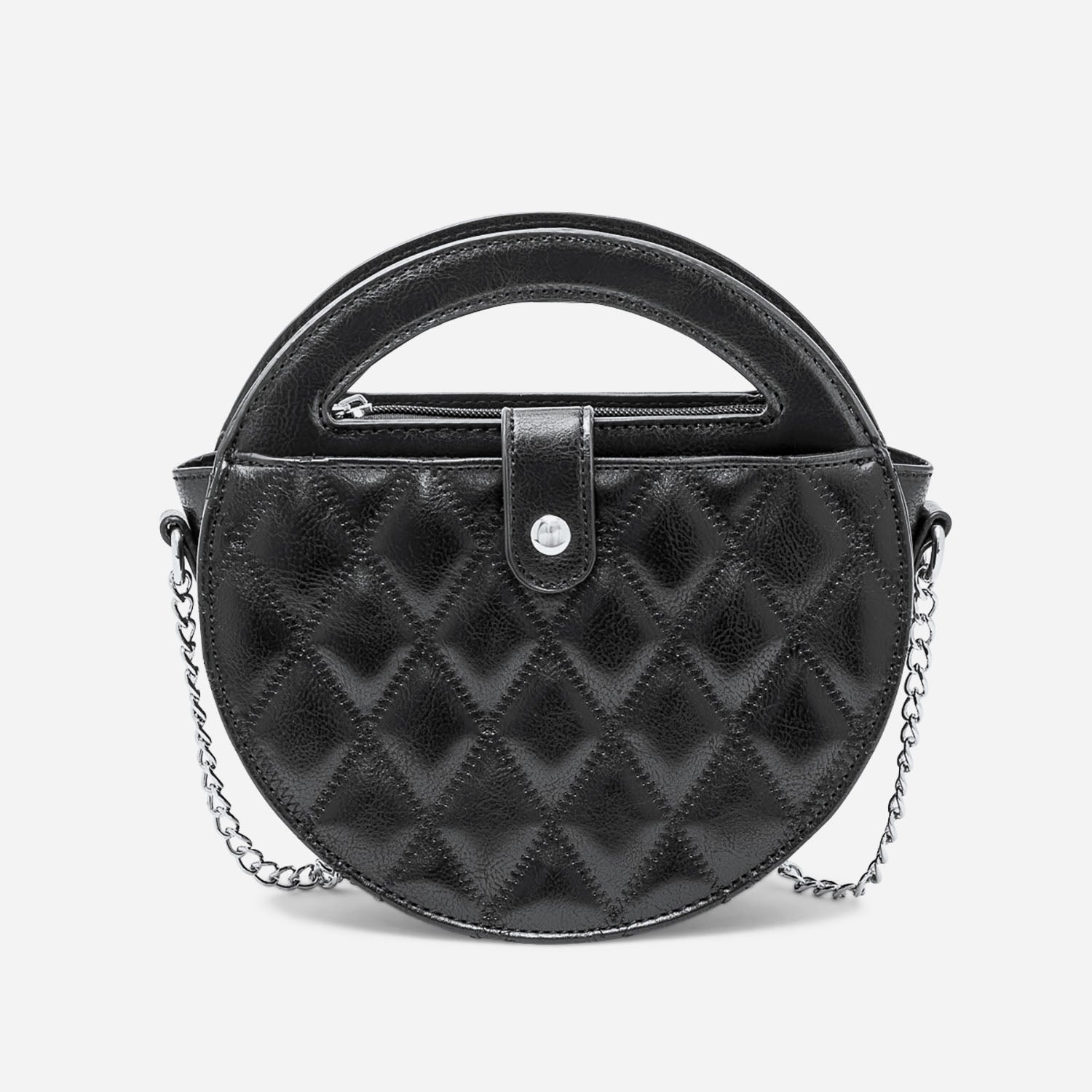 Sac à main rond noir cheap