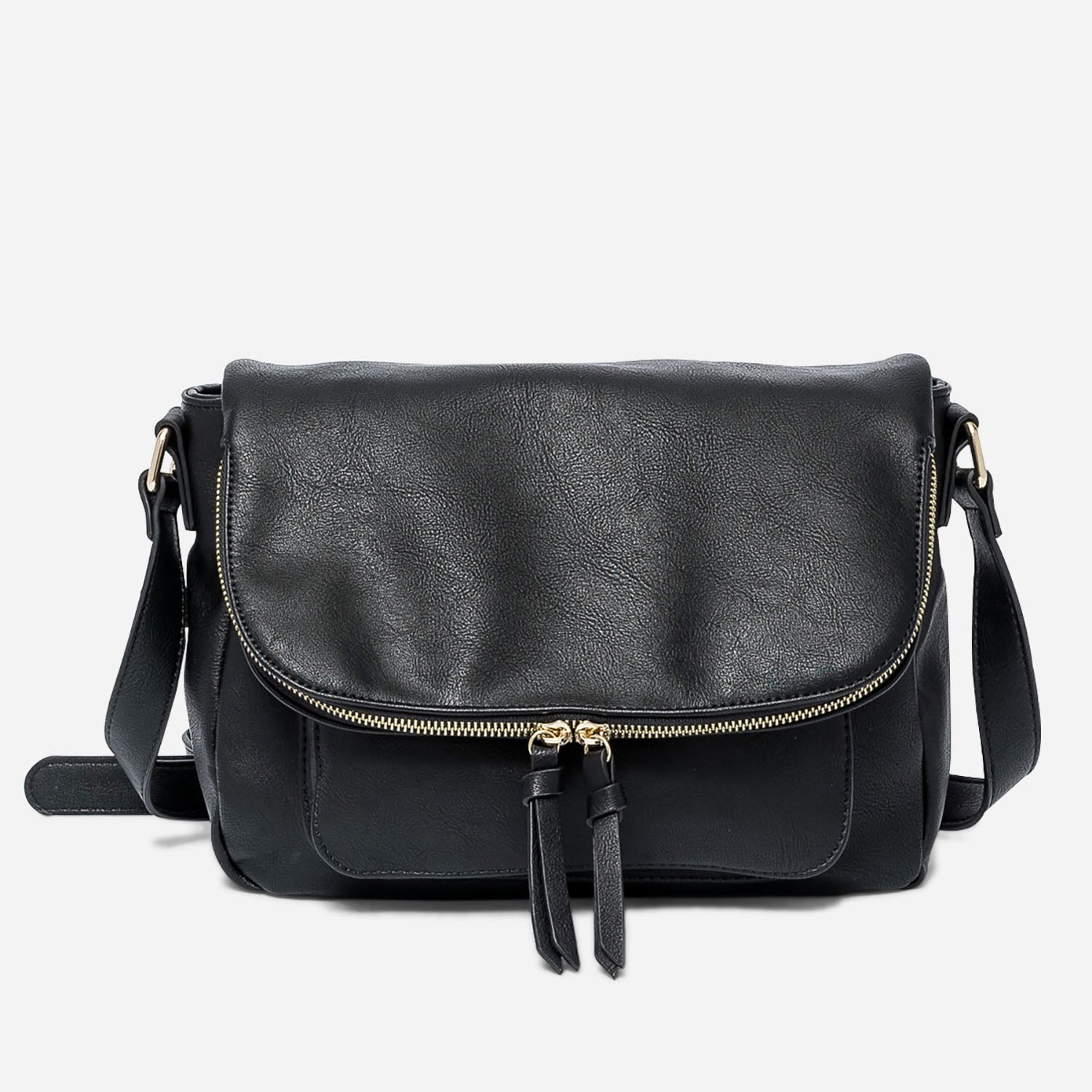 Sac bandoulière cuir noir femme hot sale