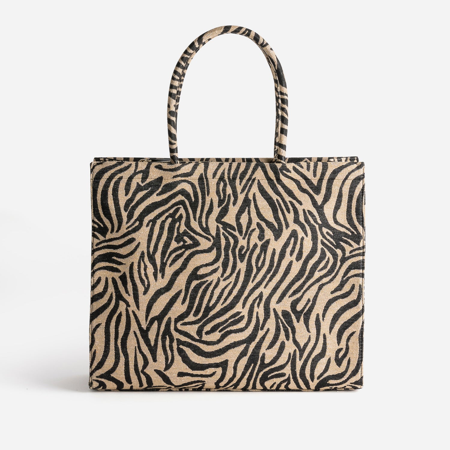 Sac cabas TEXTO camel motif l opard