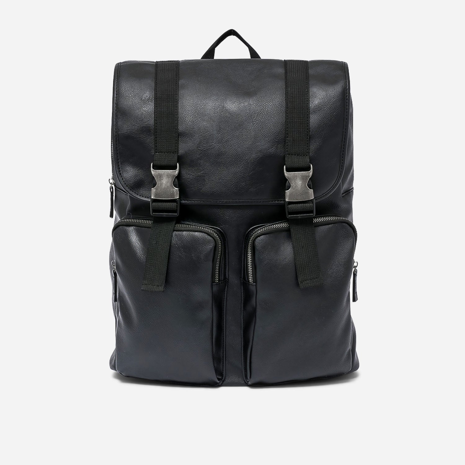 Sac a dos noir imitation cuir Sacs Maroquinerie ERAM