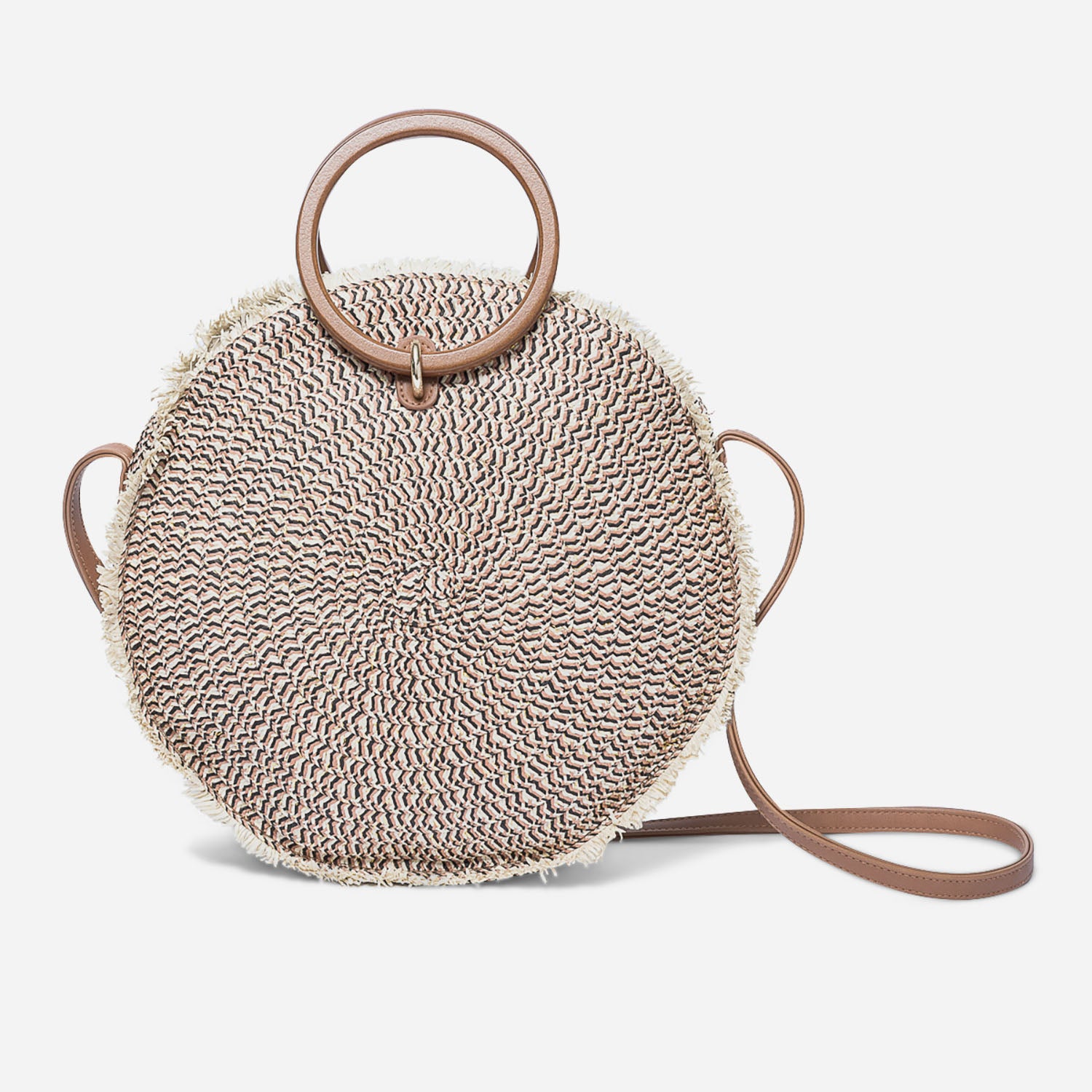 Sac en raphia rond discount