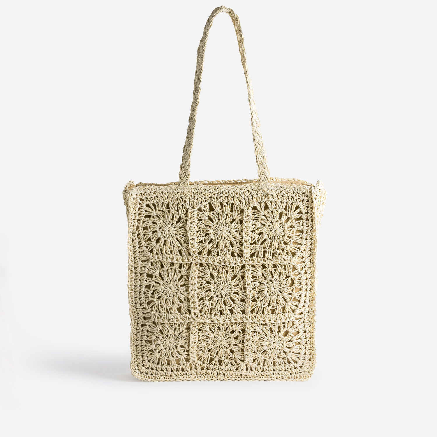 Cabas beige en paille papier Sac cabas Grand volume Maroquinerie ERAM