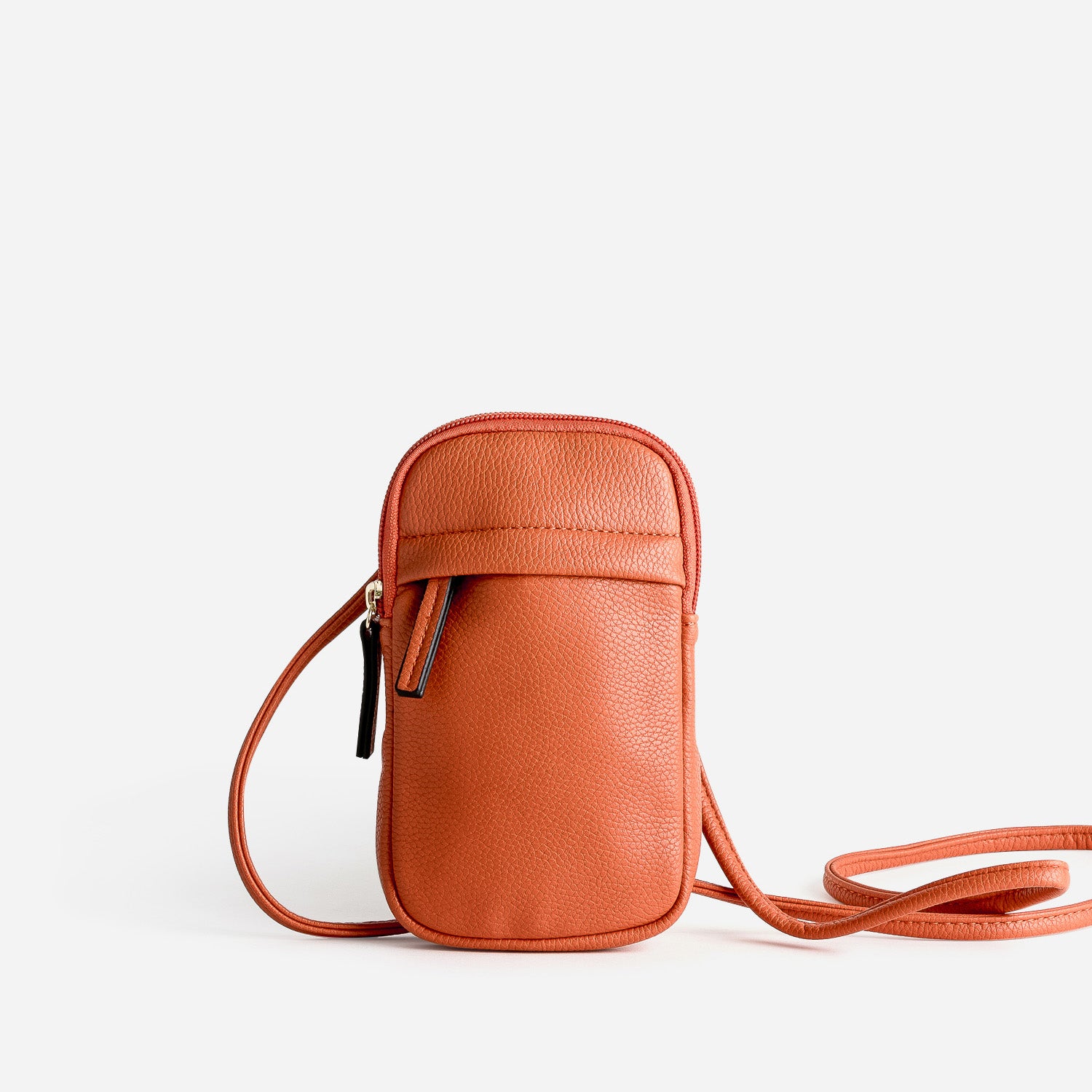 Sac bandouli re orange pour t l phone portable