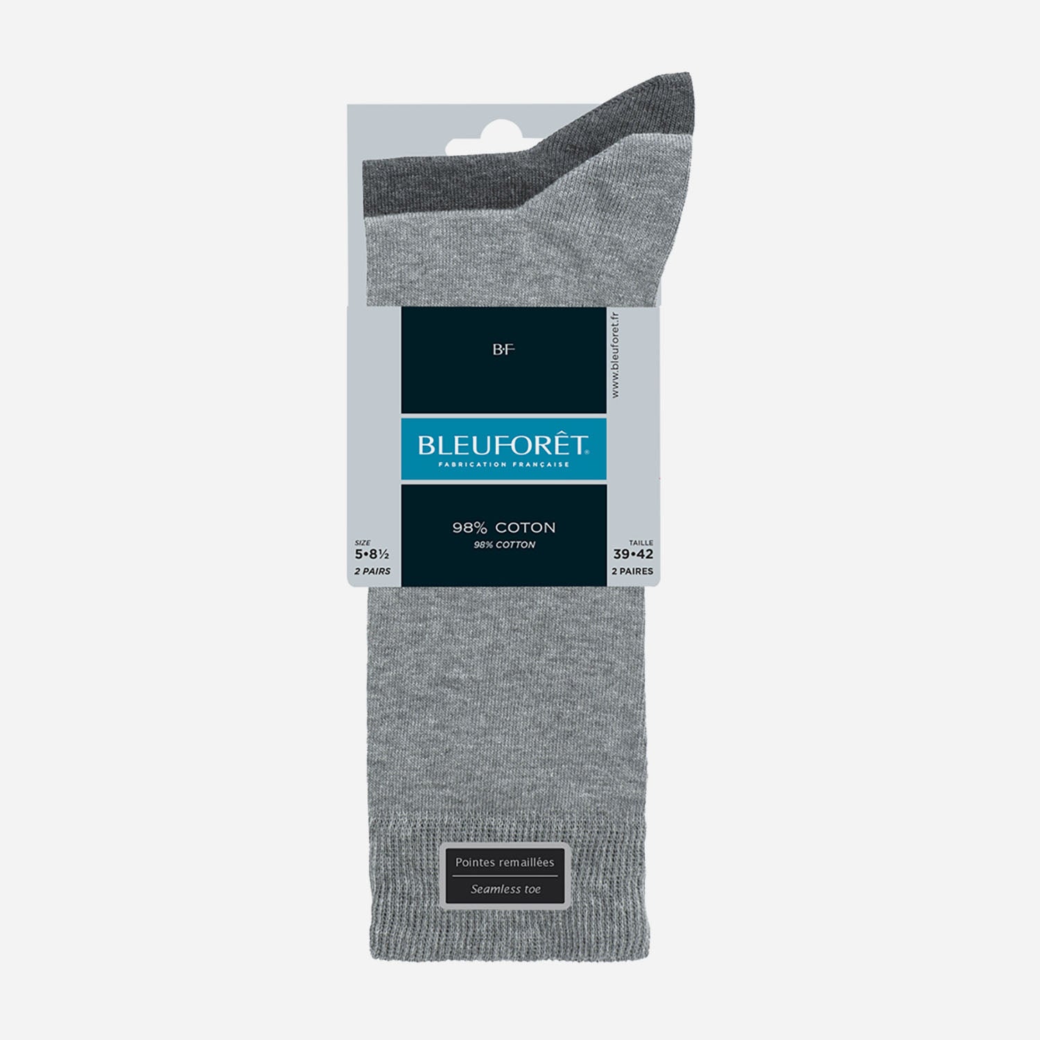 2 paires de chaussettes homme BLEUFORET 43 45 Accessoires Accessoires ERAM